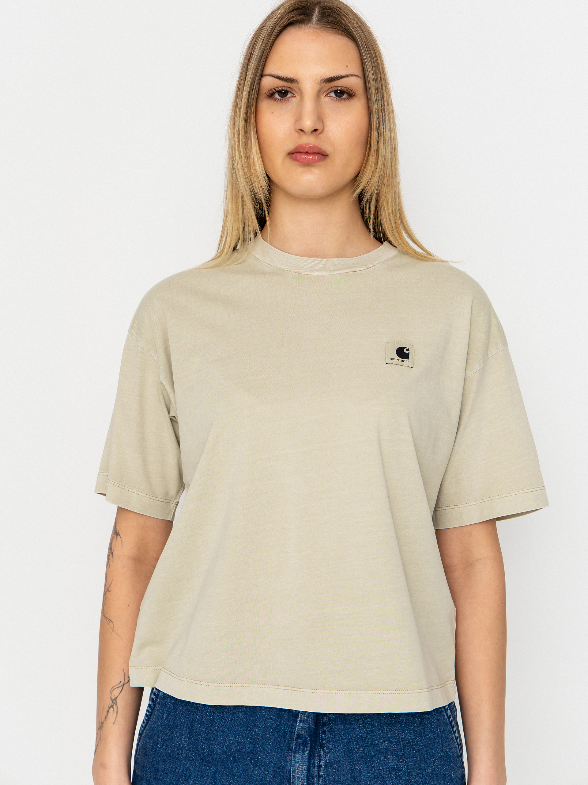 Póló Carhartt WIP Nelson Wmn (stone)