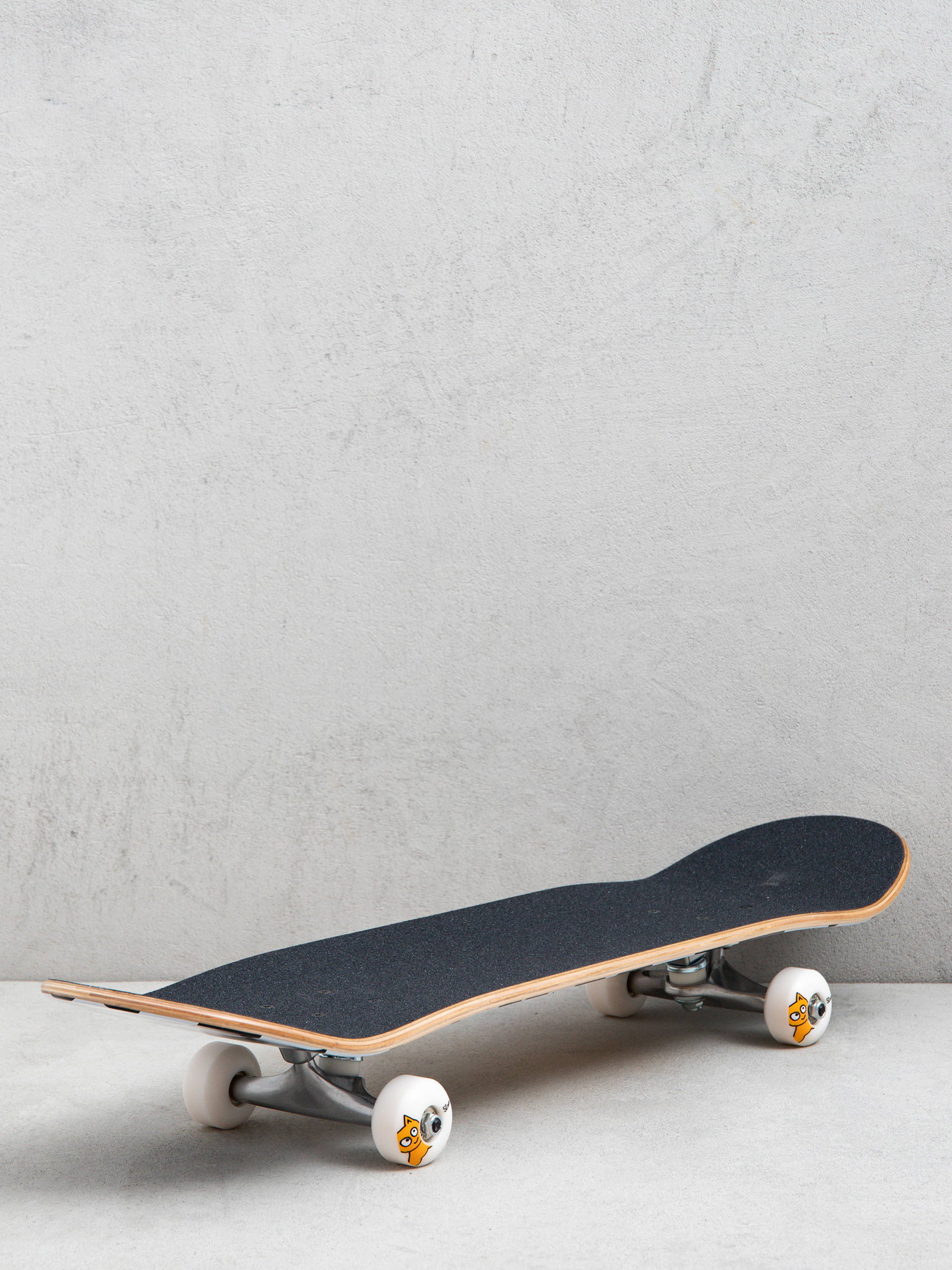 Meow Skateboards Big Cat Checker Twist Komplett gördeszka (black/white)