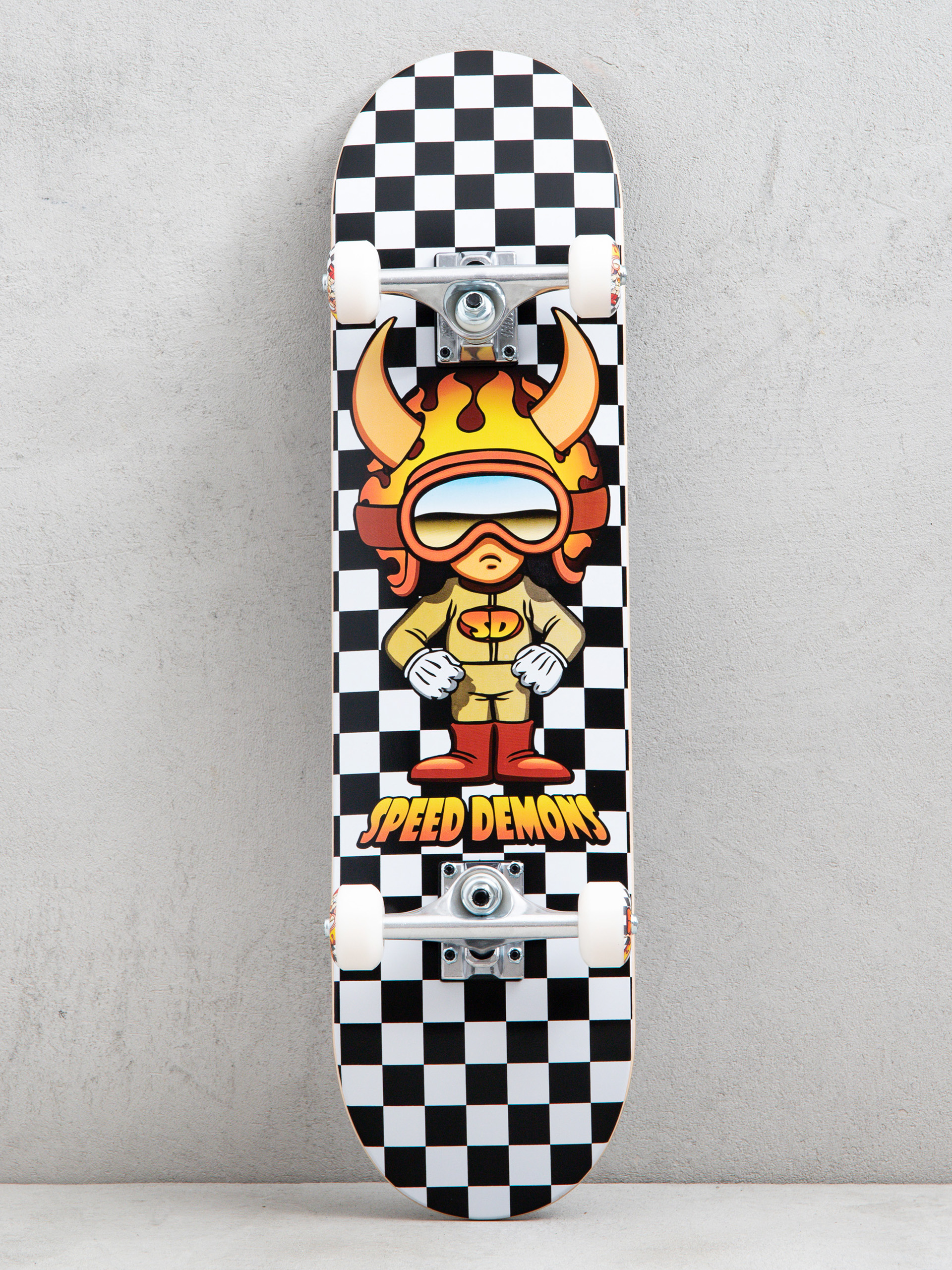 Speed Demons Hot Shot Komplett gördeszka (black/white checks)