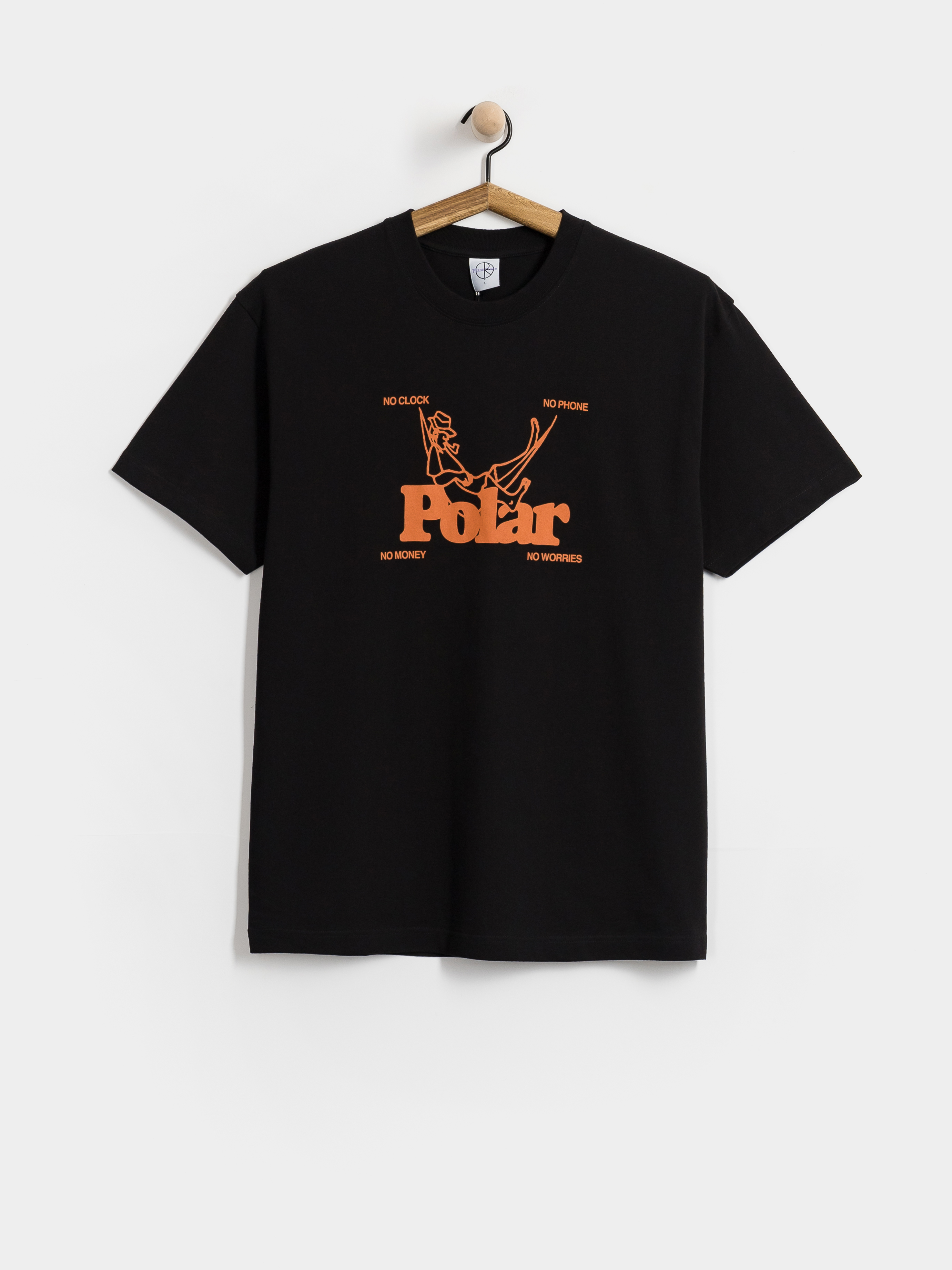 Póló Polar Skate No Worries (black)
