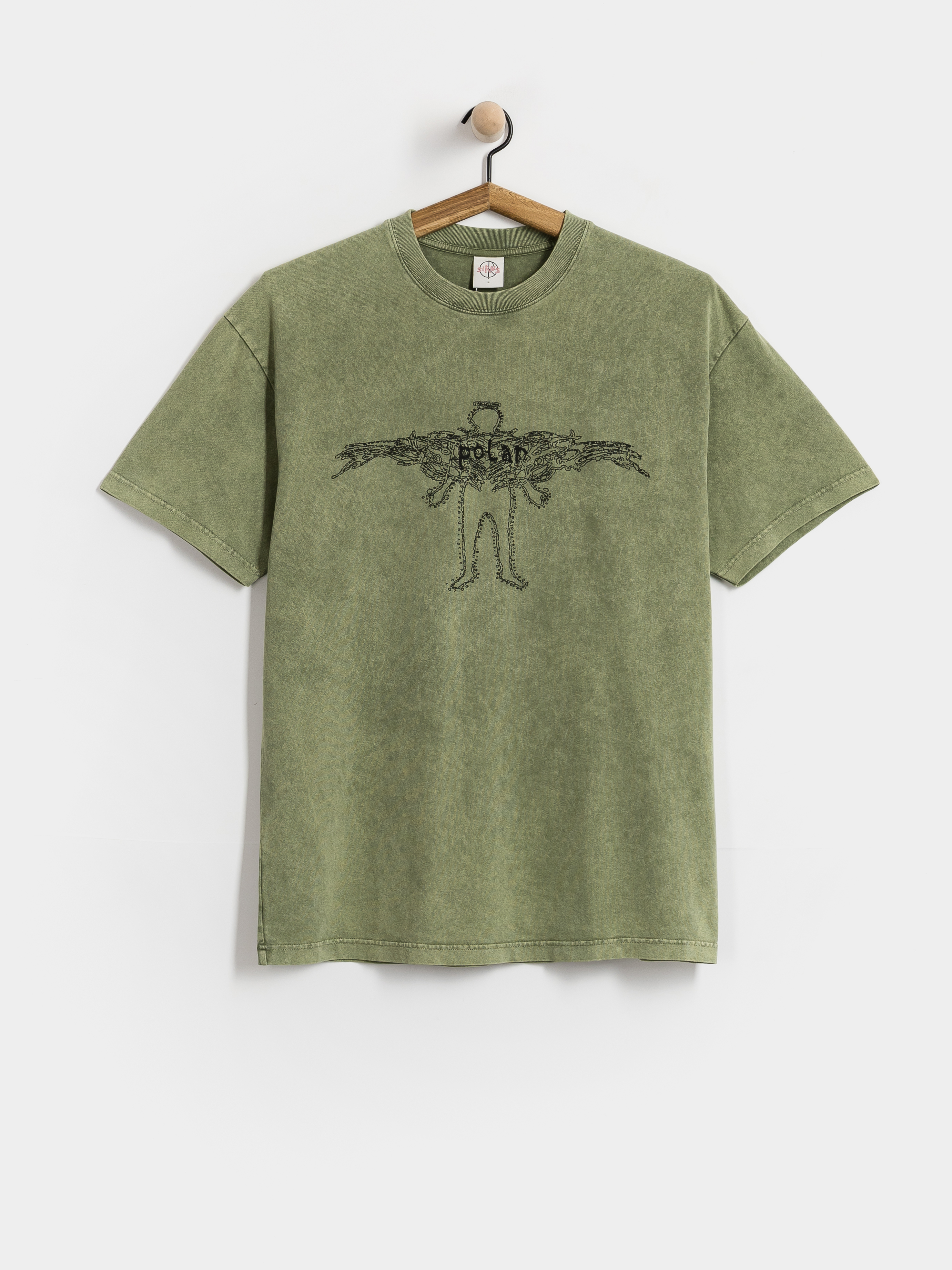 Póló Polar Skate Acid Soul (army green)