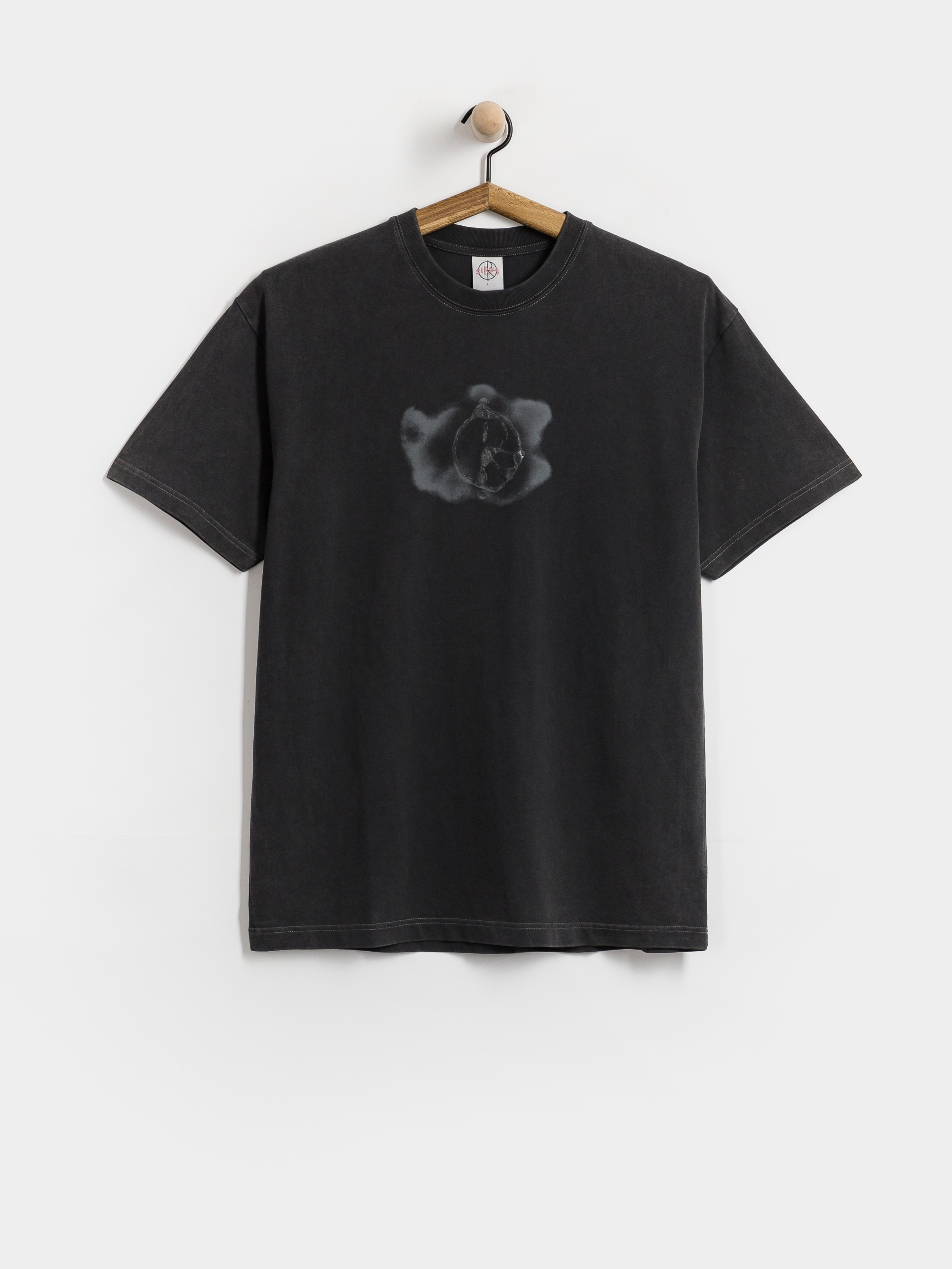 Póló Polar Skate Metal Logo (silver black)