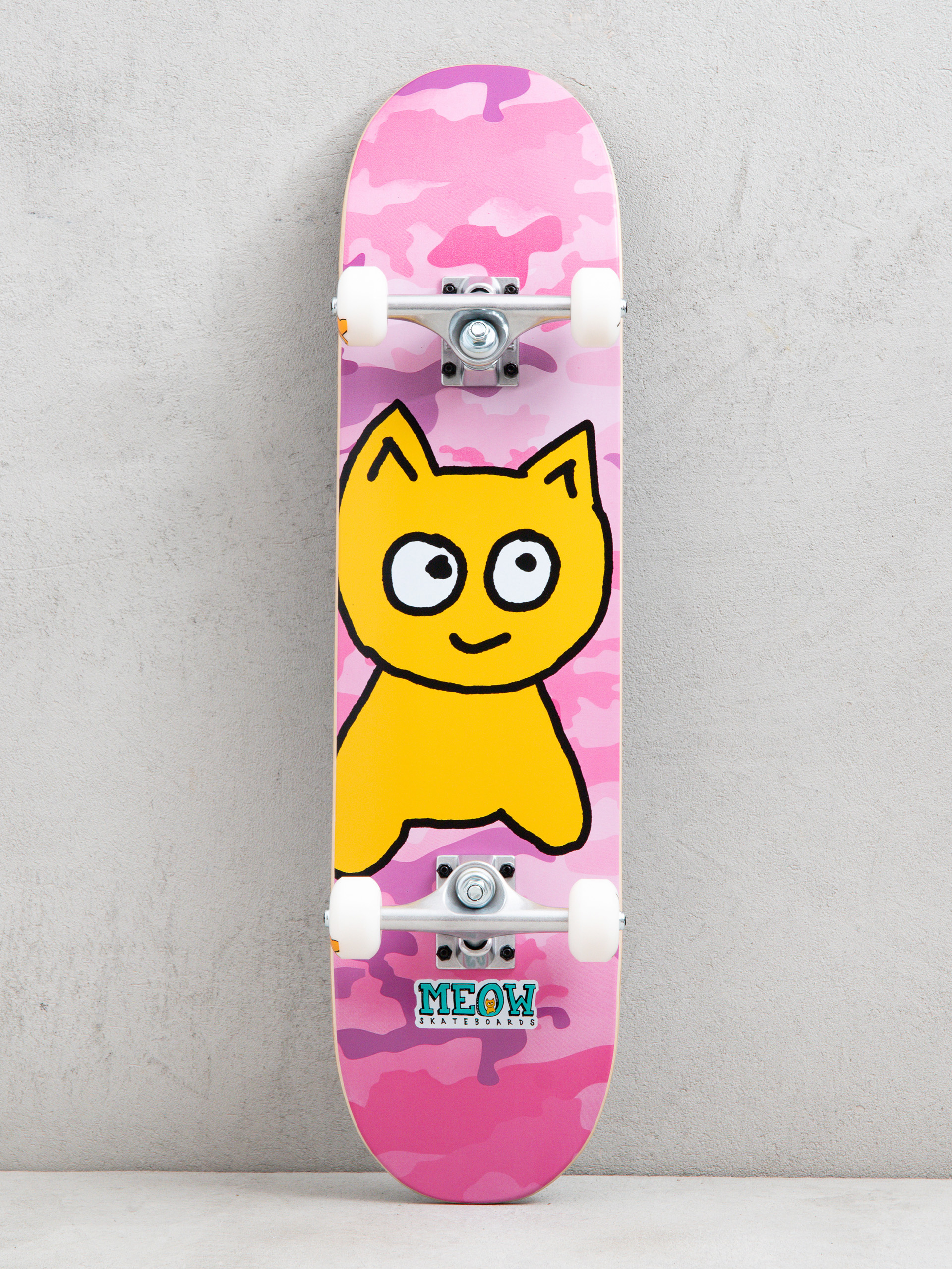 Meow Skateboards Big Cat Komplett gördeszka (camo pink)