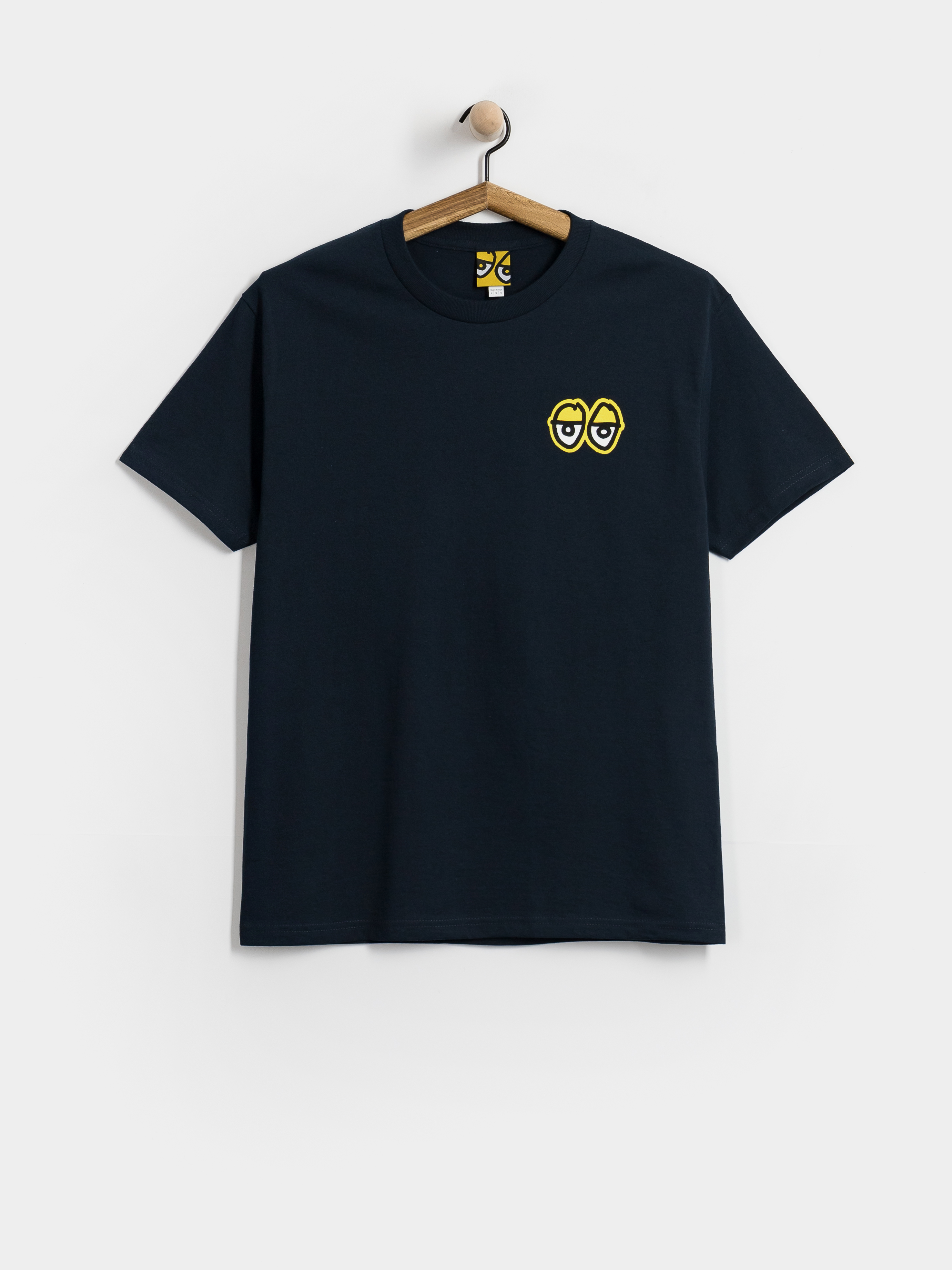 Póló Krooked New Tricks (true navy w/yellow black & white prints)