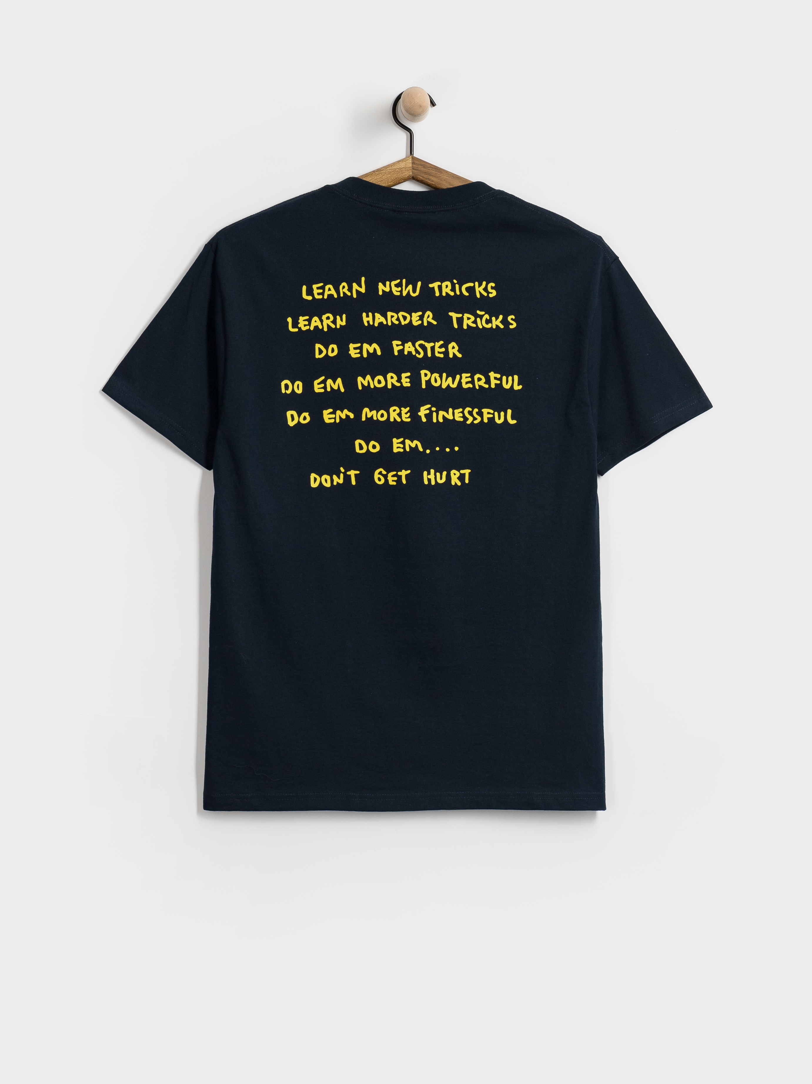 Póló Krooked New Tricks (true navy w/yellow black & white prints)