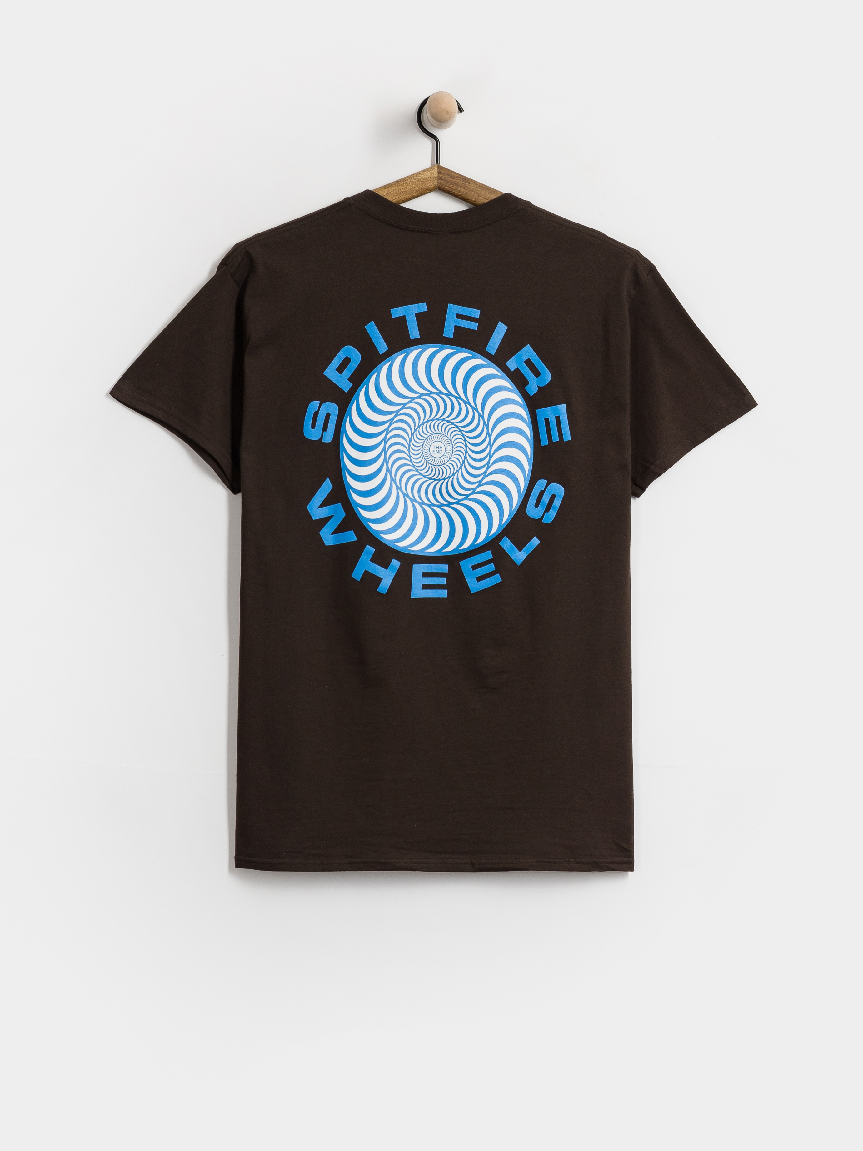 Póló Spitfire Classic '87 Swirl Fill (dark chocolate with blue & white prints)