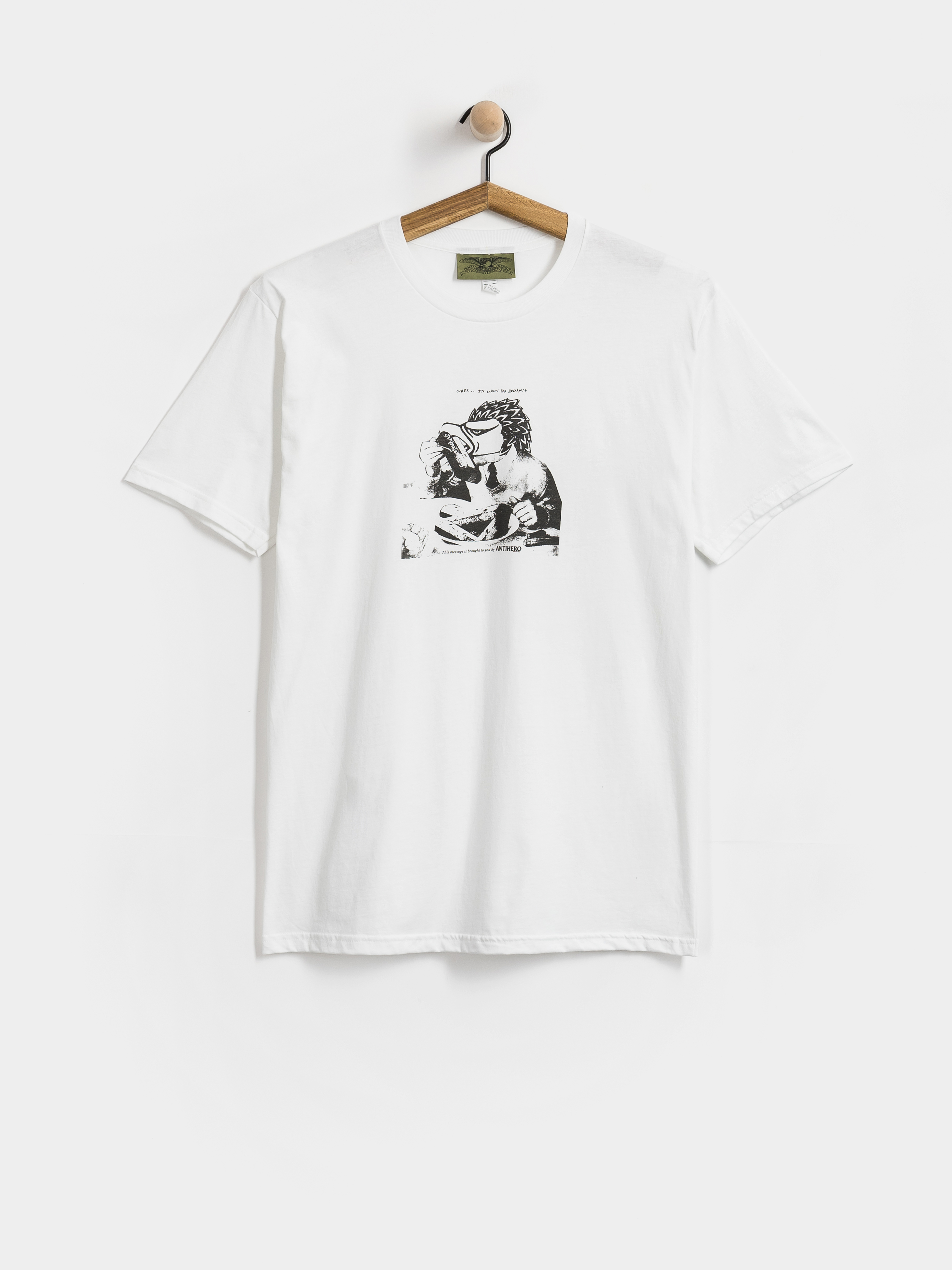 Póló Antihero Tasty Curbs (white w/black tonal print)