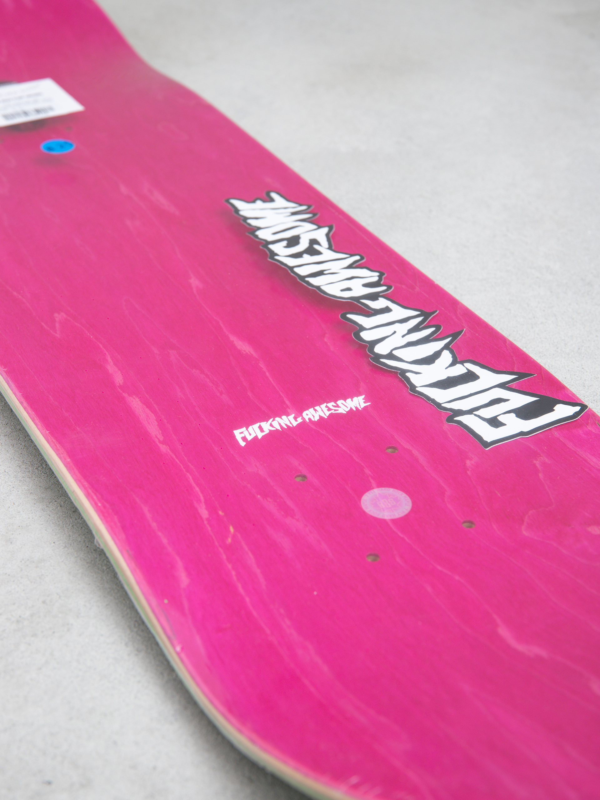Fucking Awesome Neon Green Stamp Embossed S1 Gördeszka lap