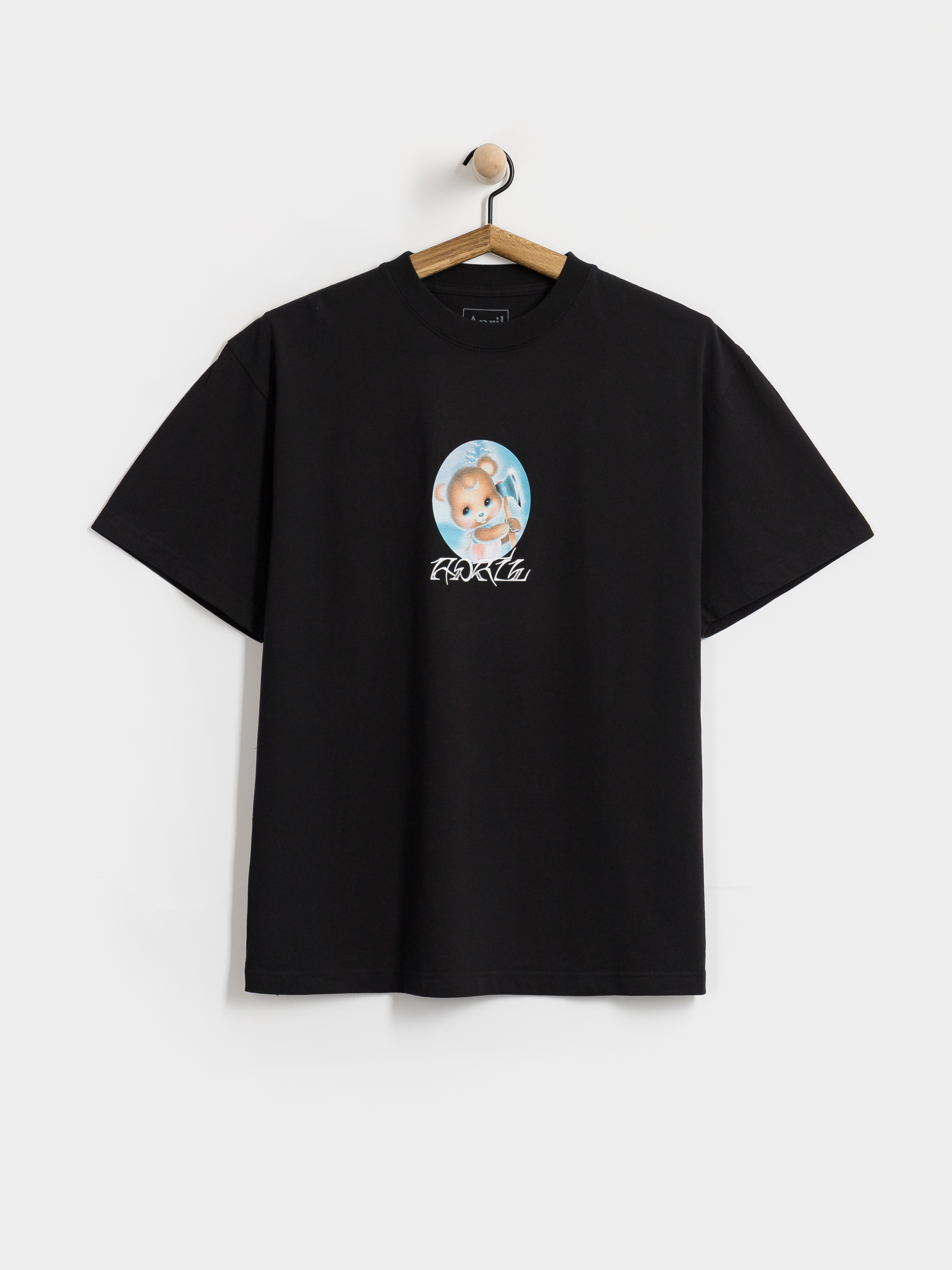 Póló April Skateboards Bear (black)