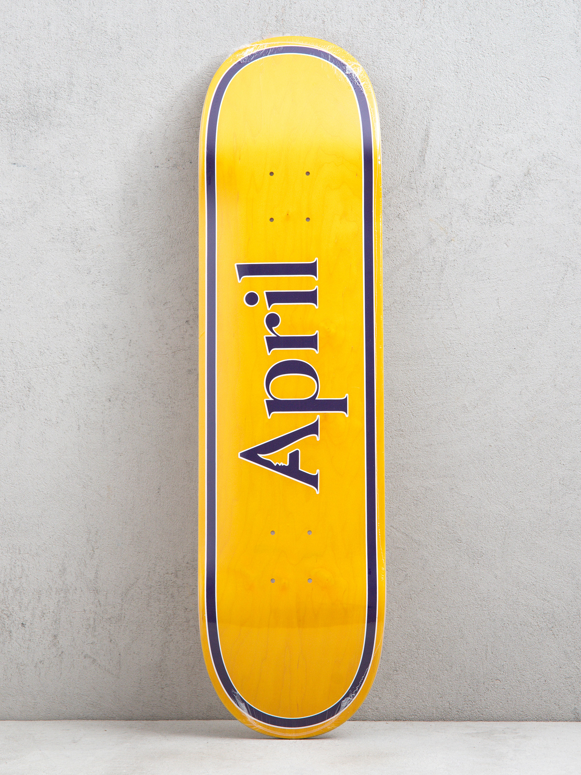 Gördeszka lap April Skateboards Og Logo (yellow purple)