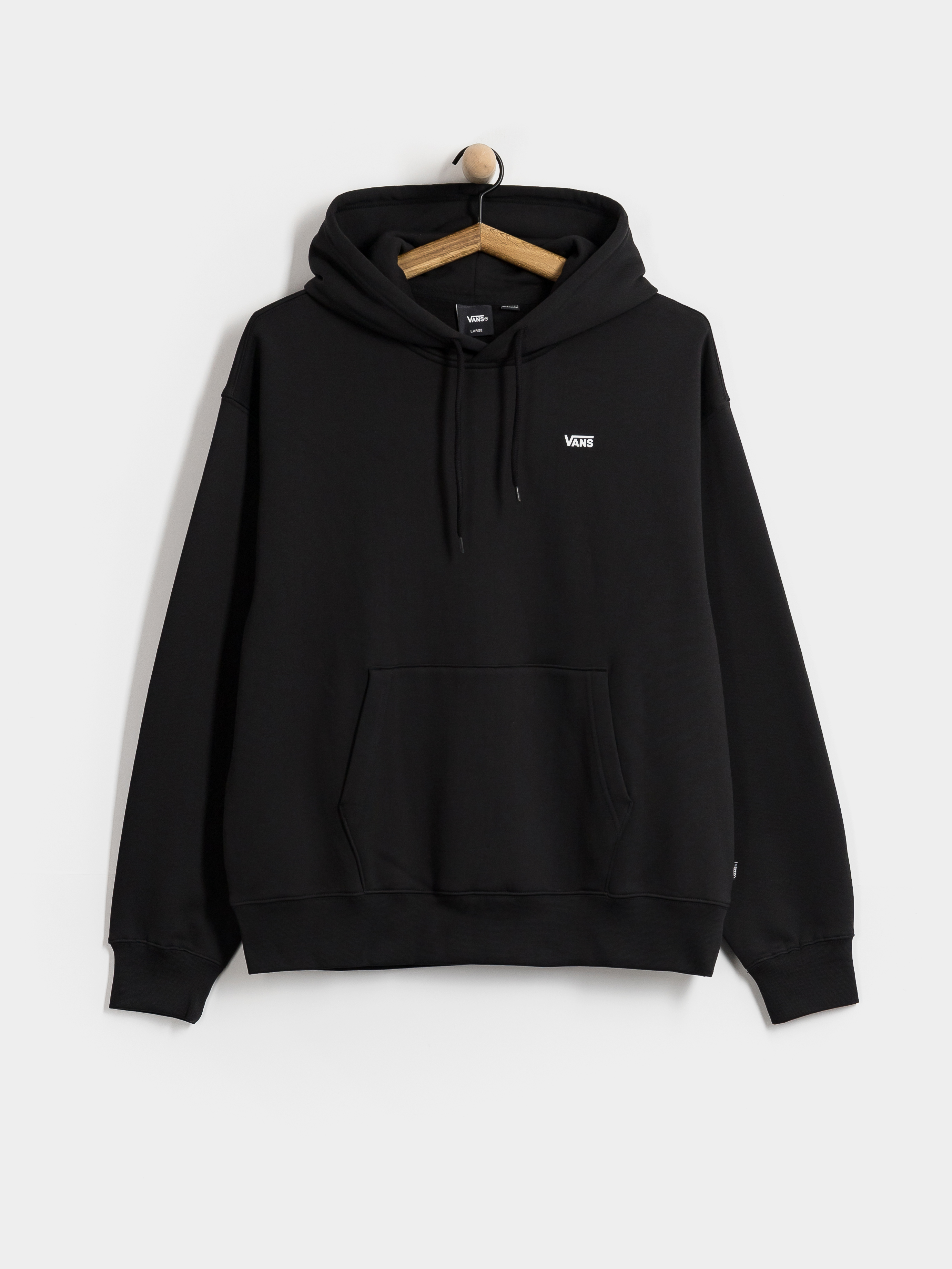 Kapucnis pulóver Vans Left Chest HD (black)