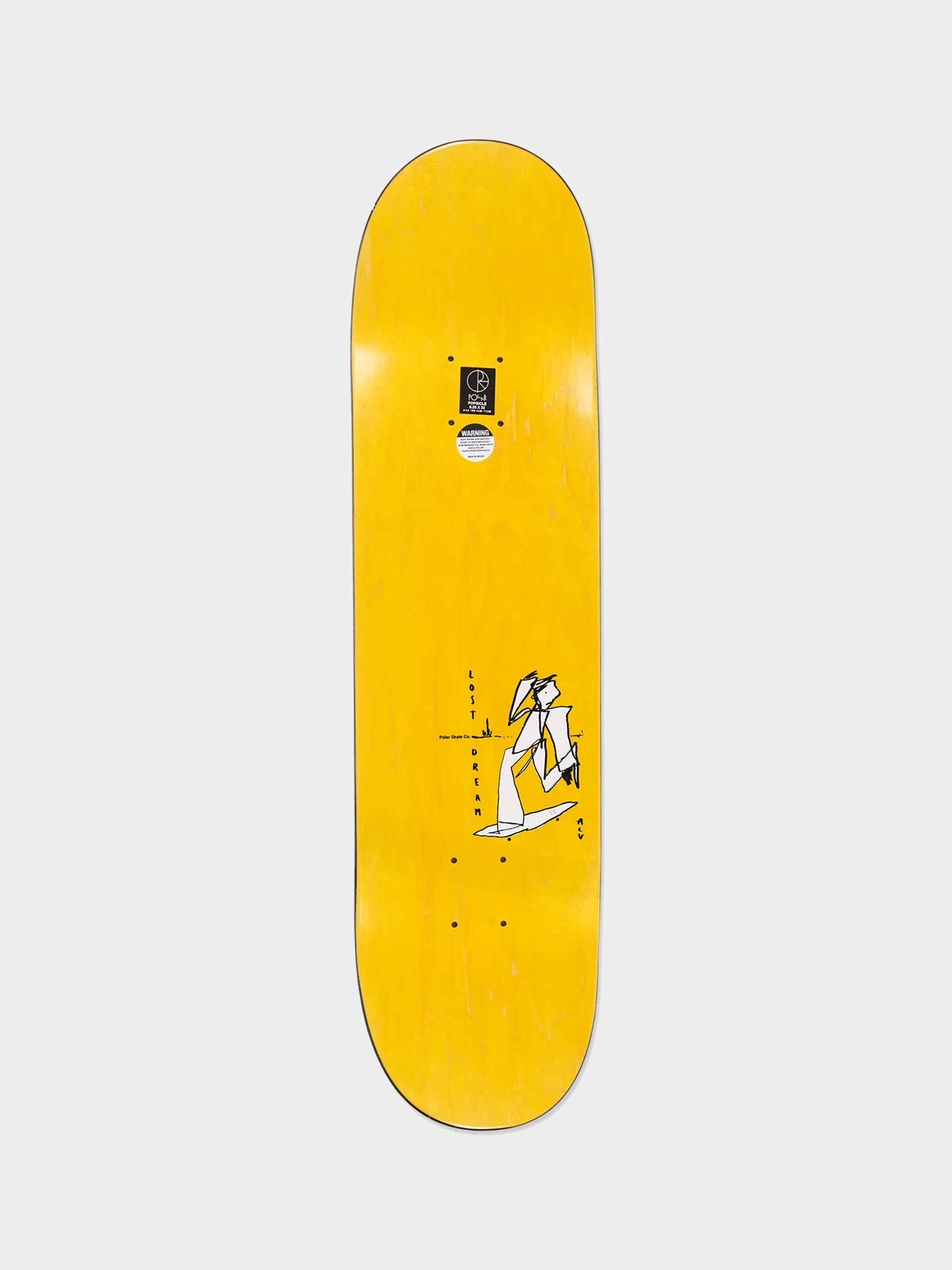 Gördeszka lap Polar Skate Team Alv Soul Portrait (grey)