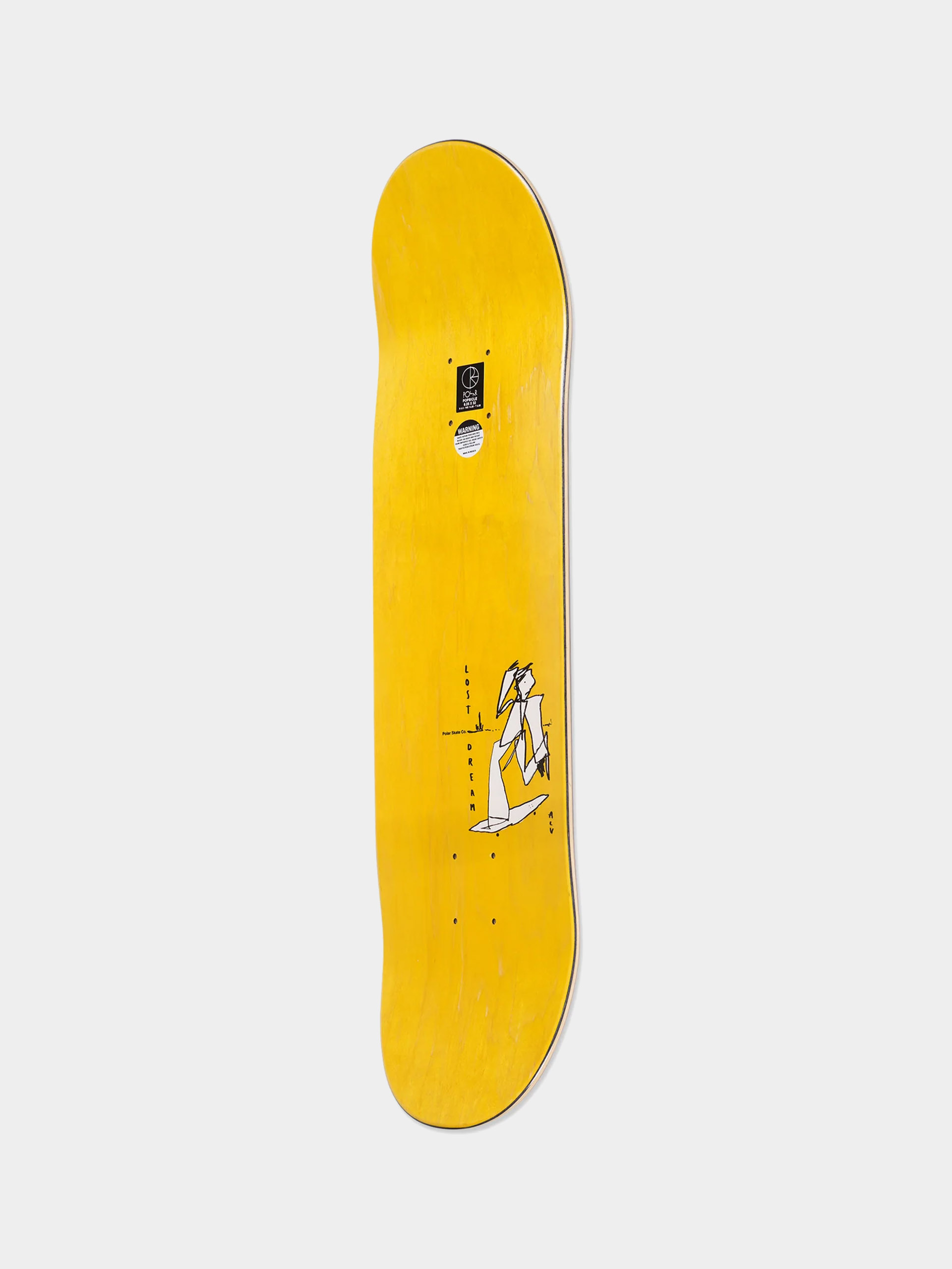 Gördeszka lap Polar Skate Team Alv Soul Portrait (grey)