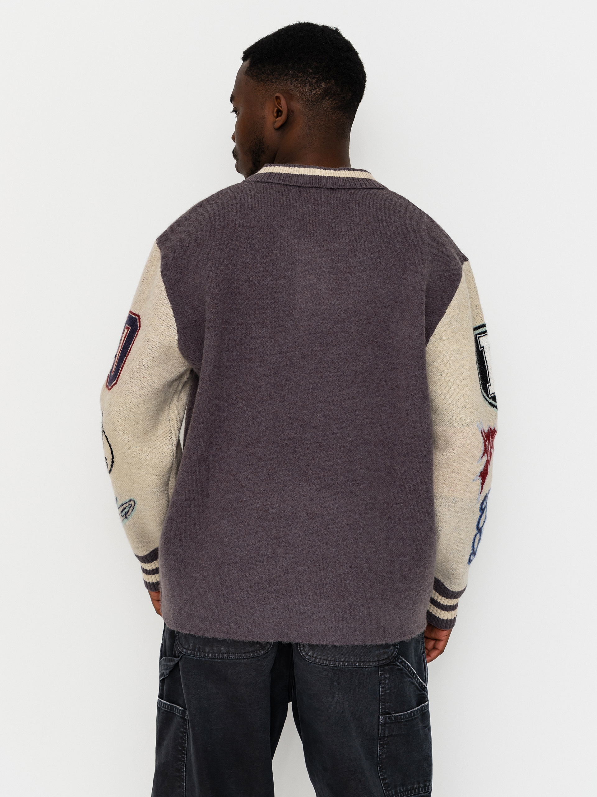 RipNDip Run It Up Knit Pulóver (charoal cream)