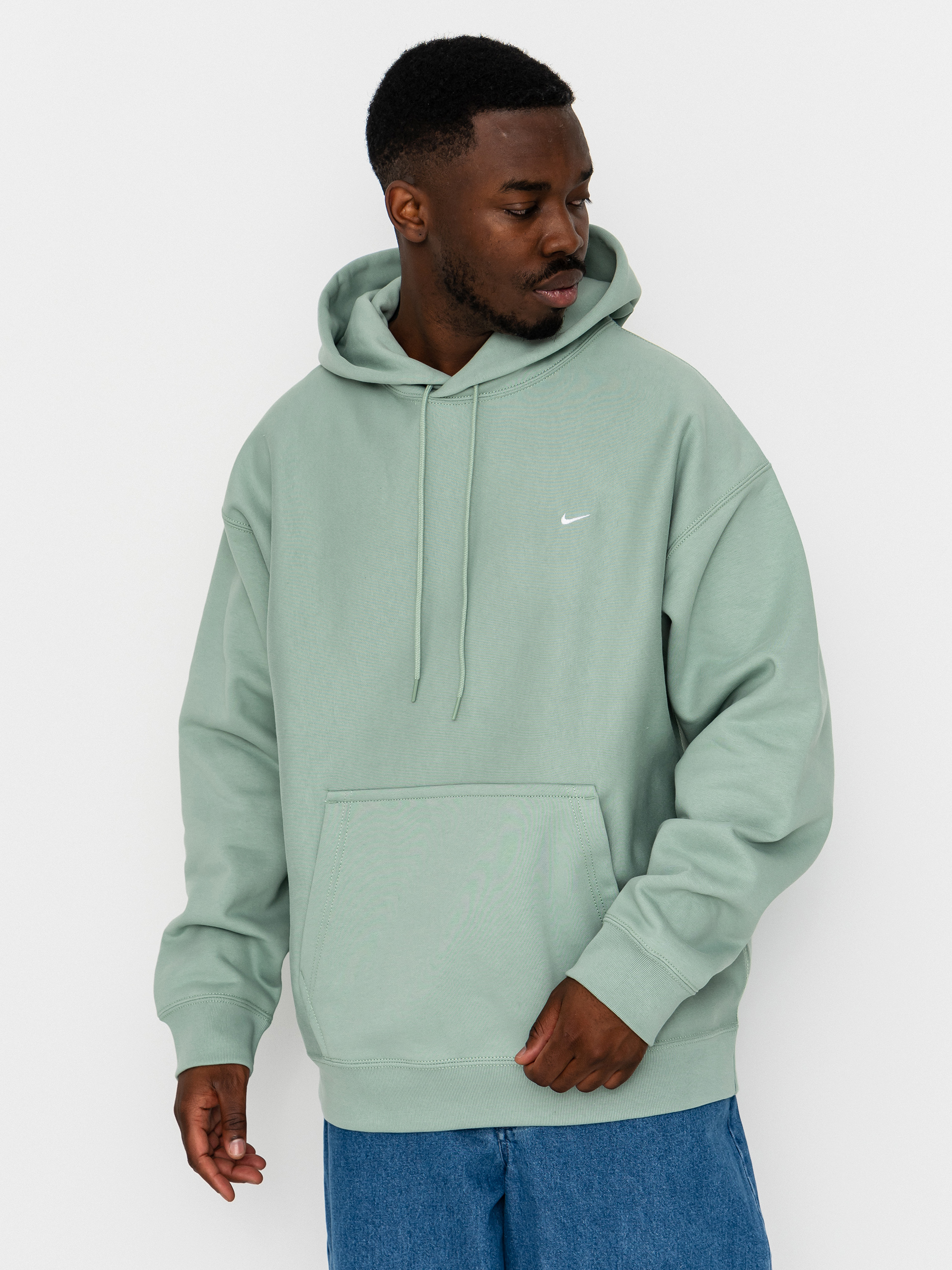 Nike SB Solo Swoosh HD Kapucnis pulóver (steam/white)