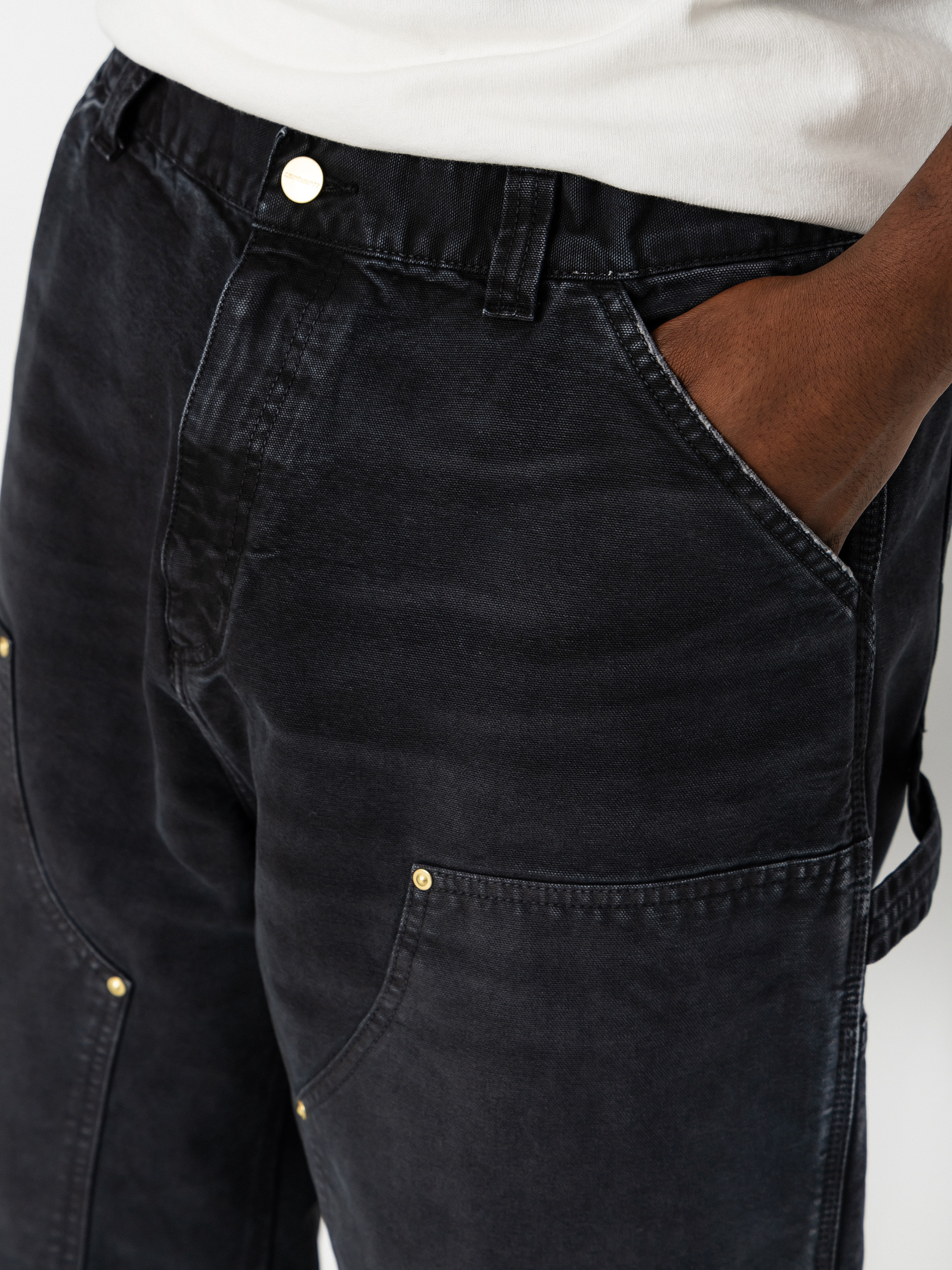 Kisnadrág Carhartt WIP OG Double Knee (black)