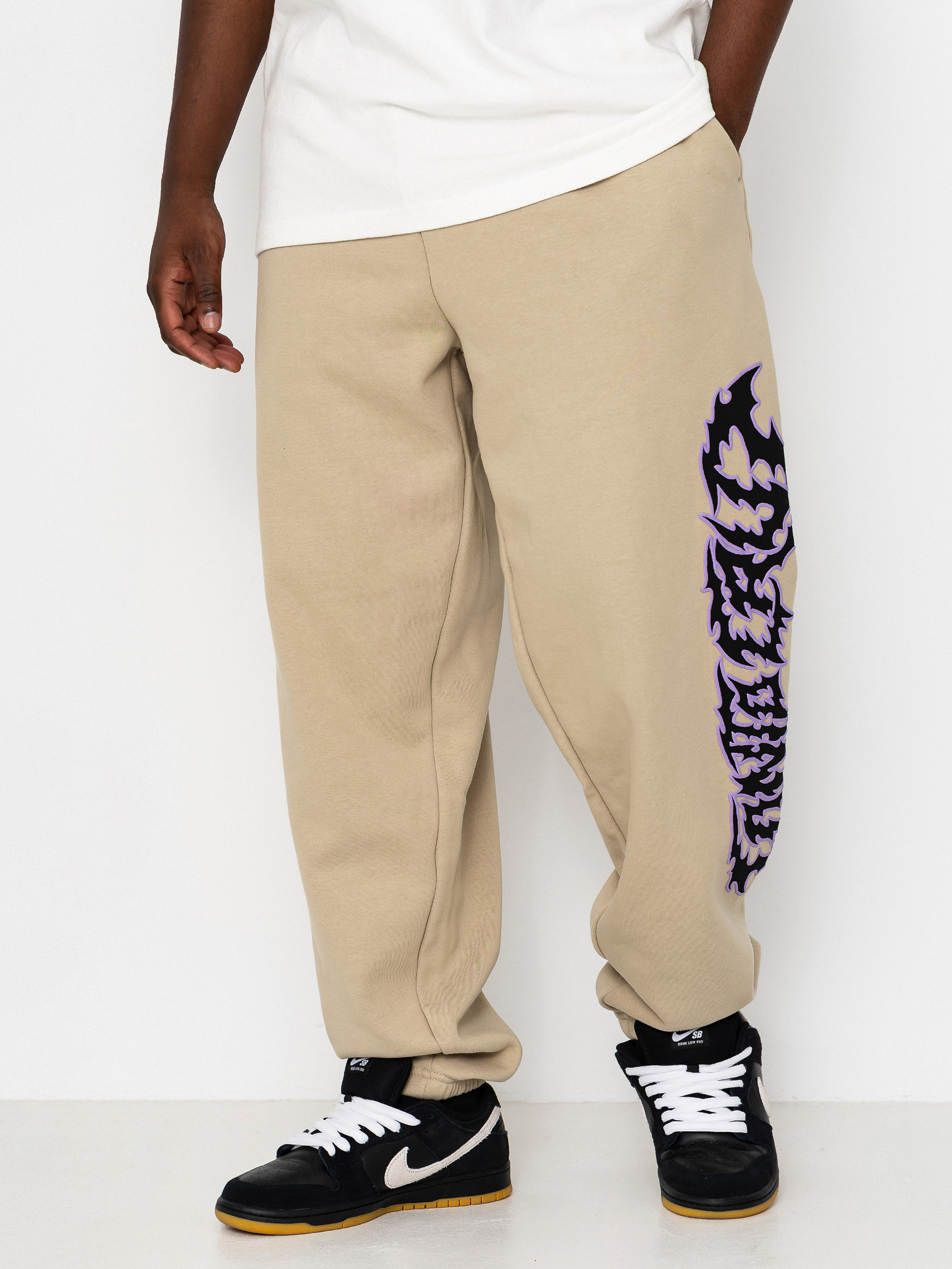 Kisnadrág Santa Cruz Out Of Time Strip Jogger (stone grey)