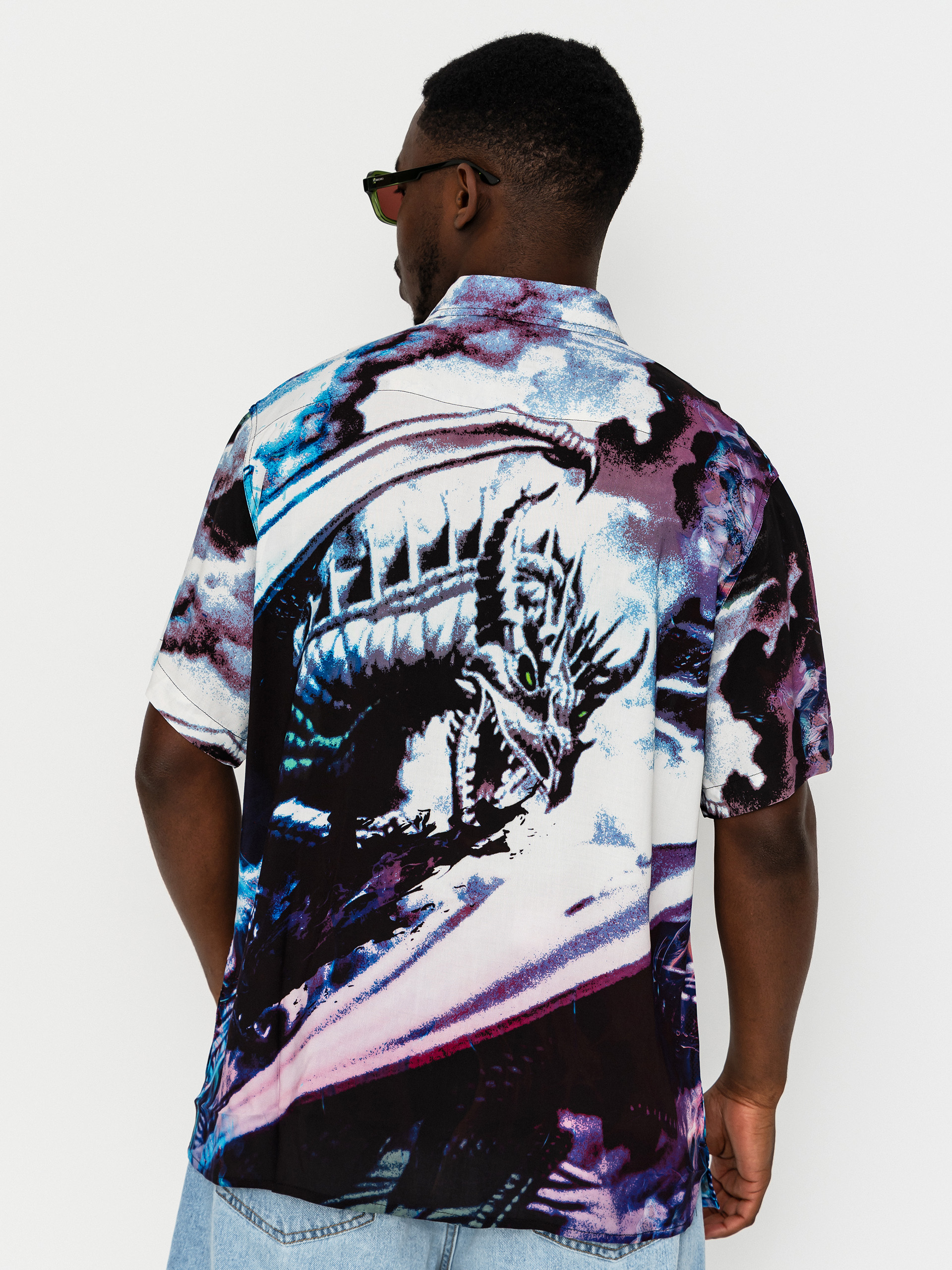 Ing Deathwish Inferno Button Up (black aop)