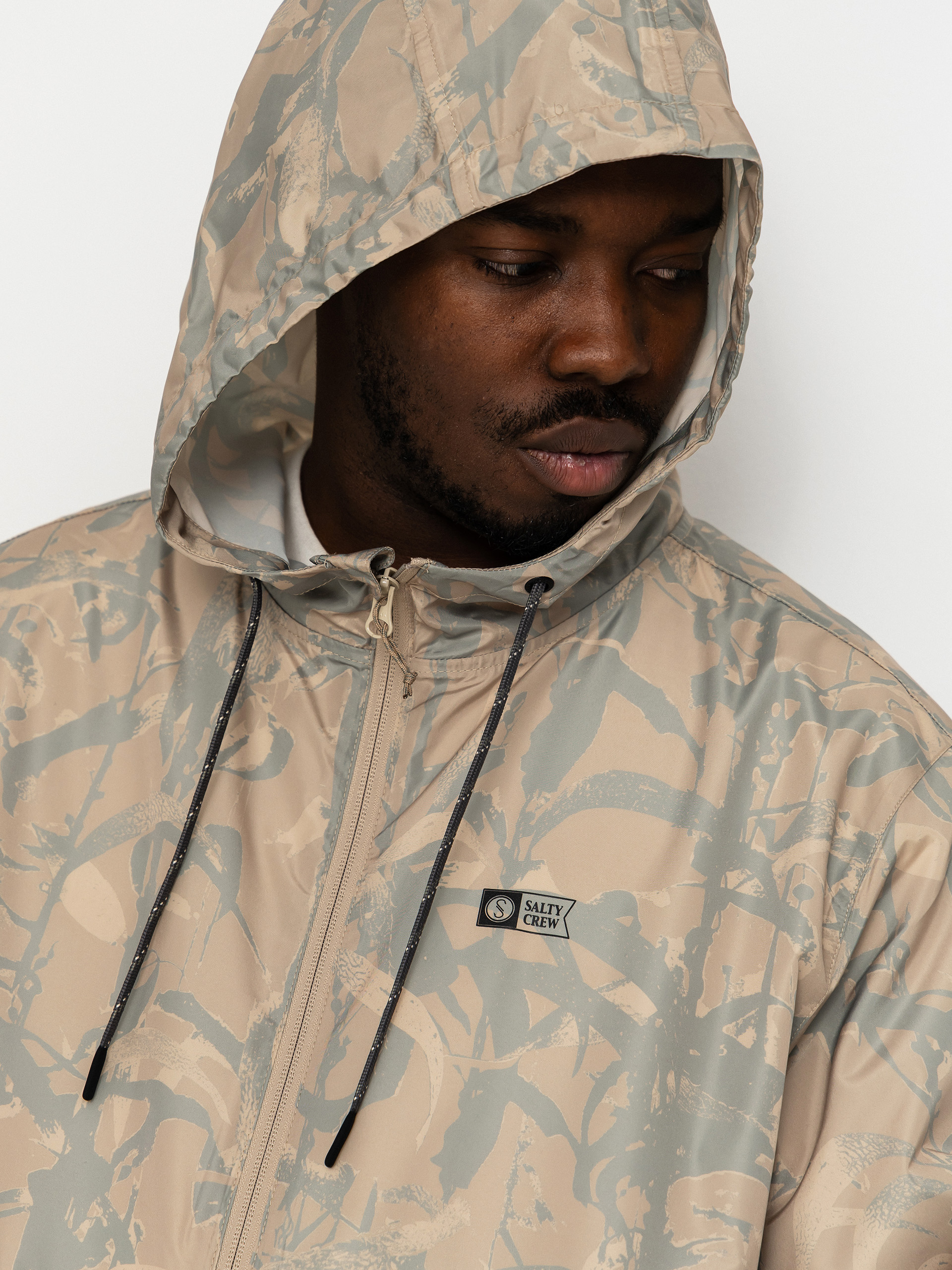 Salty Crew Surface Windbreaker Dzseki (light camo)