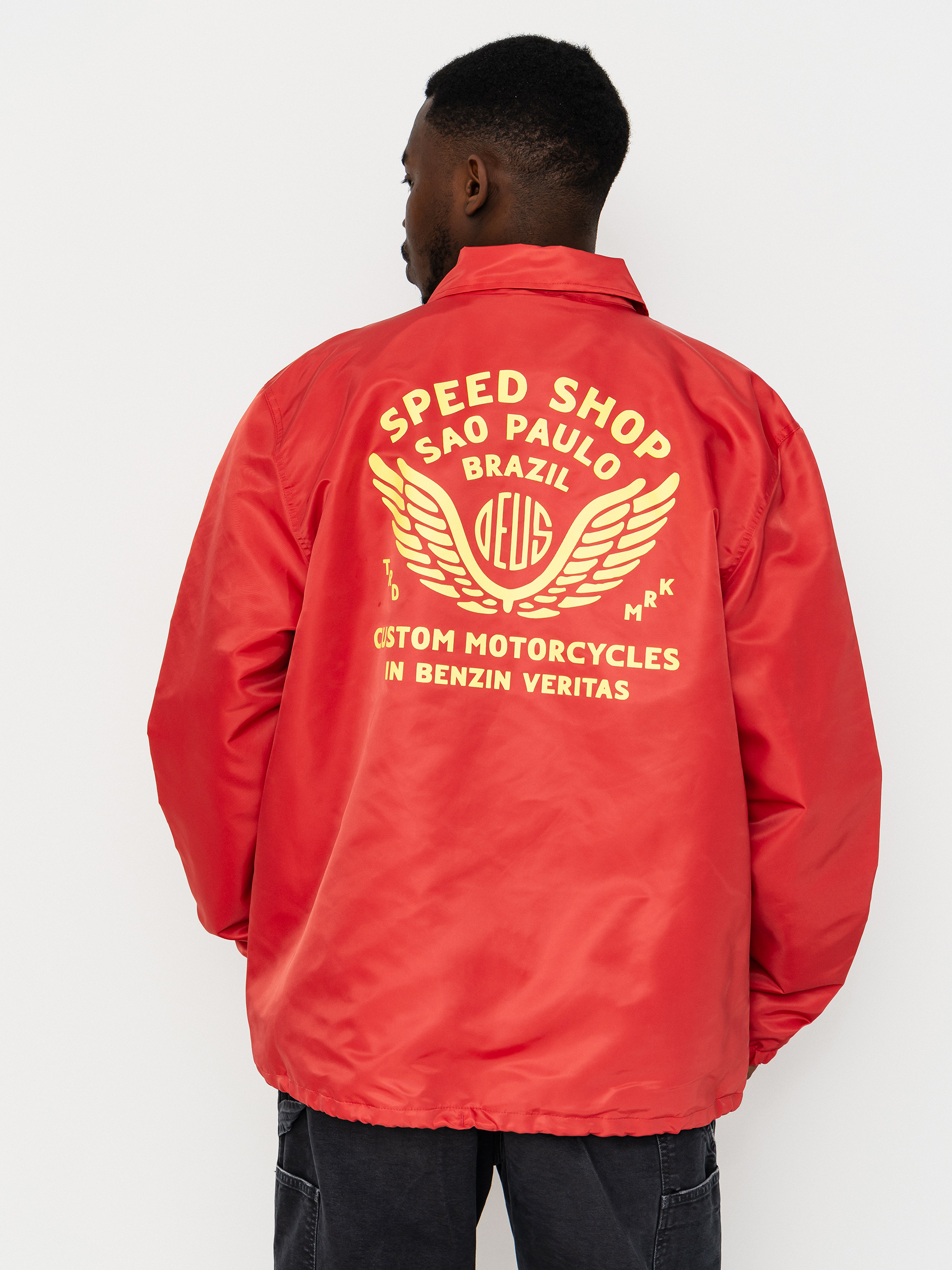 Dzseki Deus Ex Machina Munificence Nylon Coach (melon red)