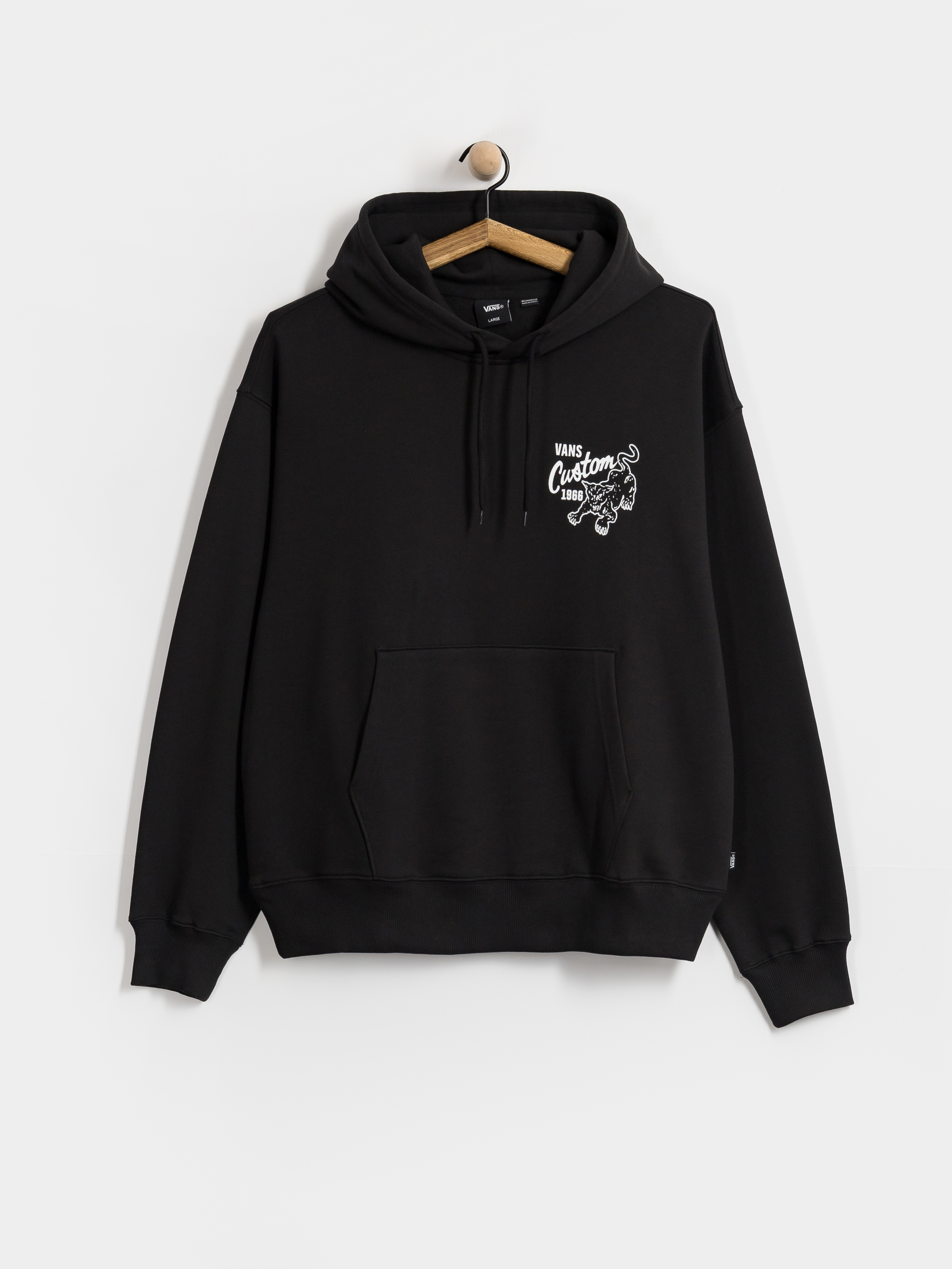 Kapucnis pulóver Vans Custom Cat HD (black)