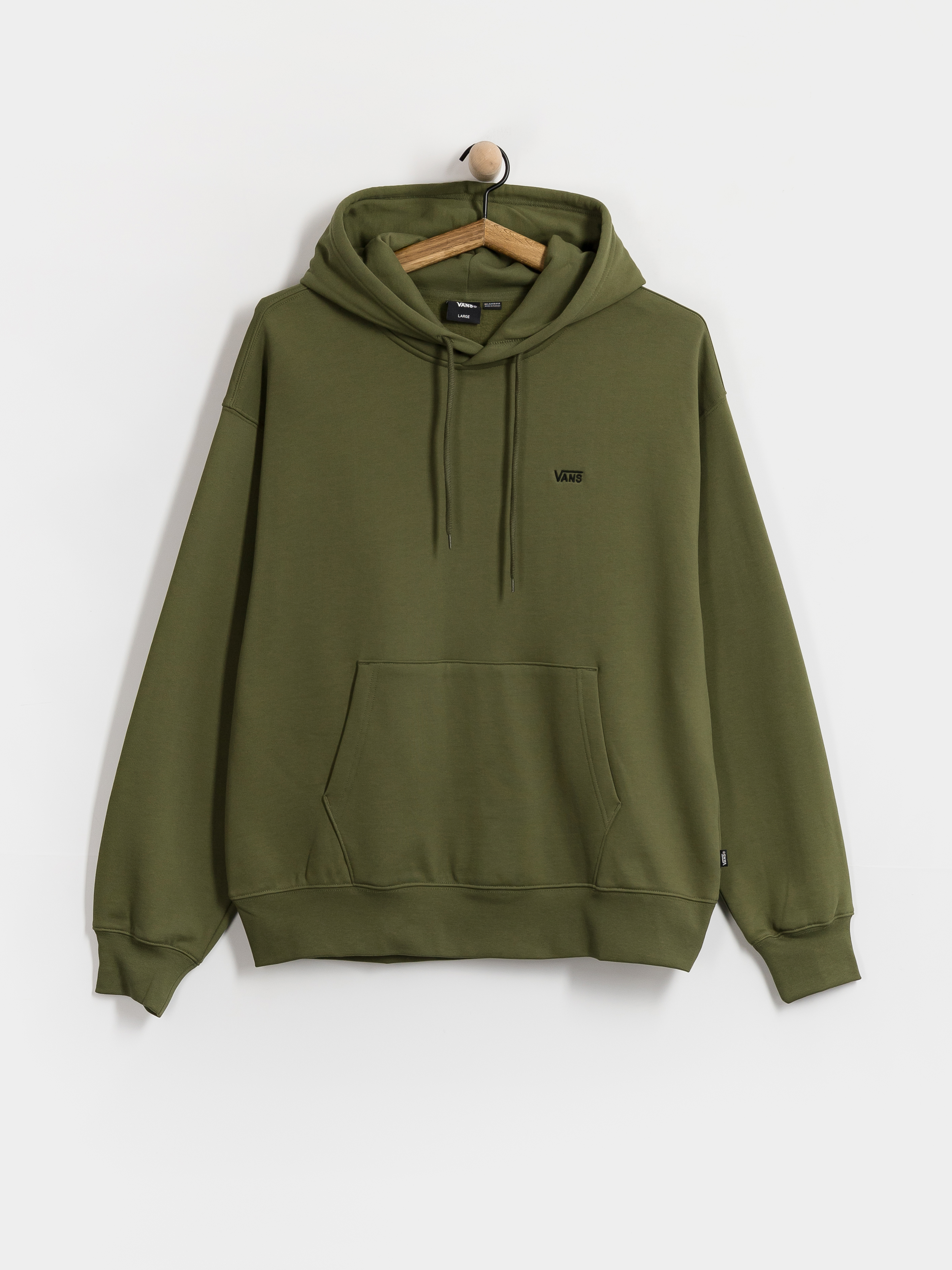 Kapucnis pulu00f3ver Vans Left Chest II HD (green balsam)