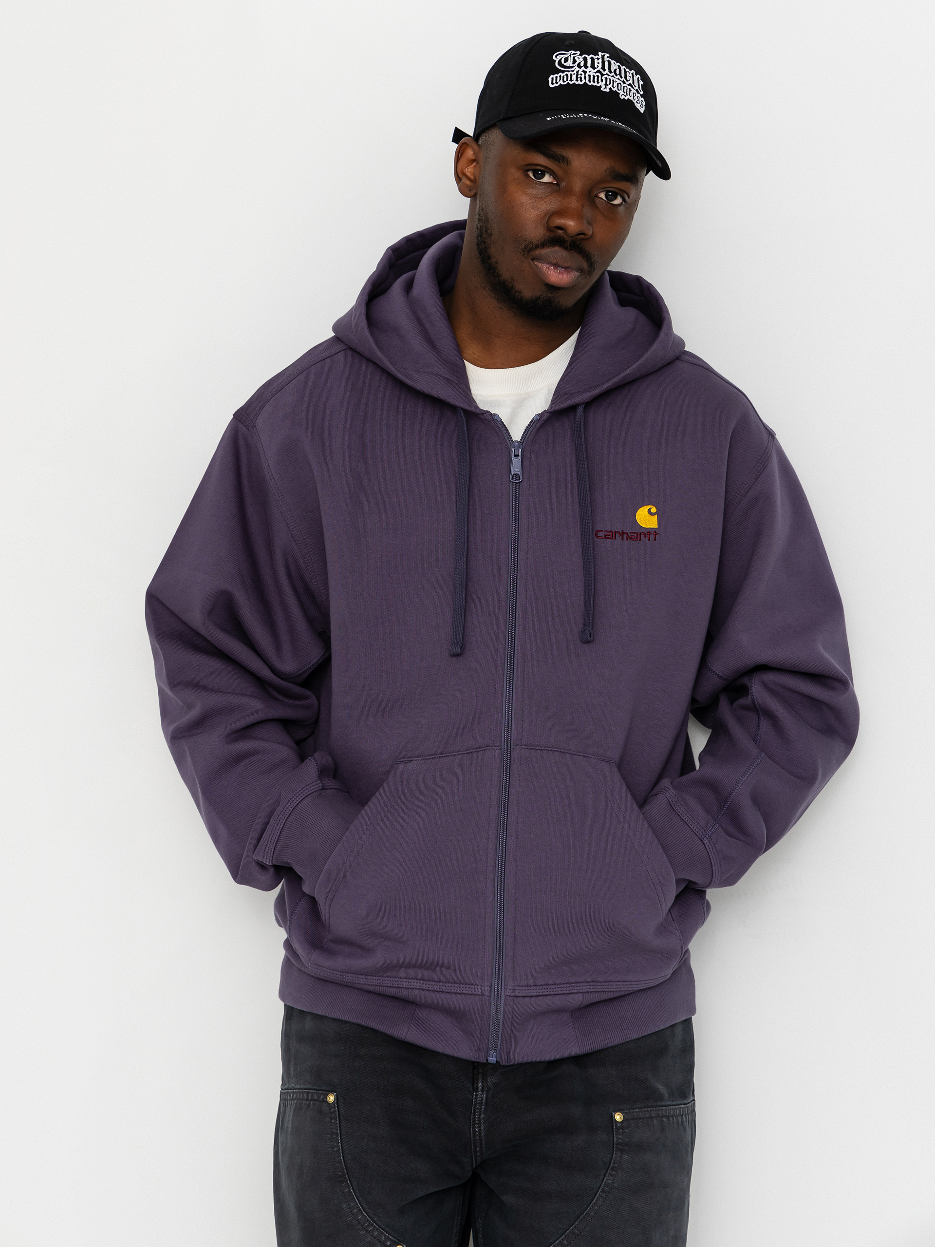 Kapucnis pulóver Carhartt WIP American Script ZHD