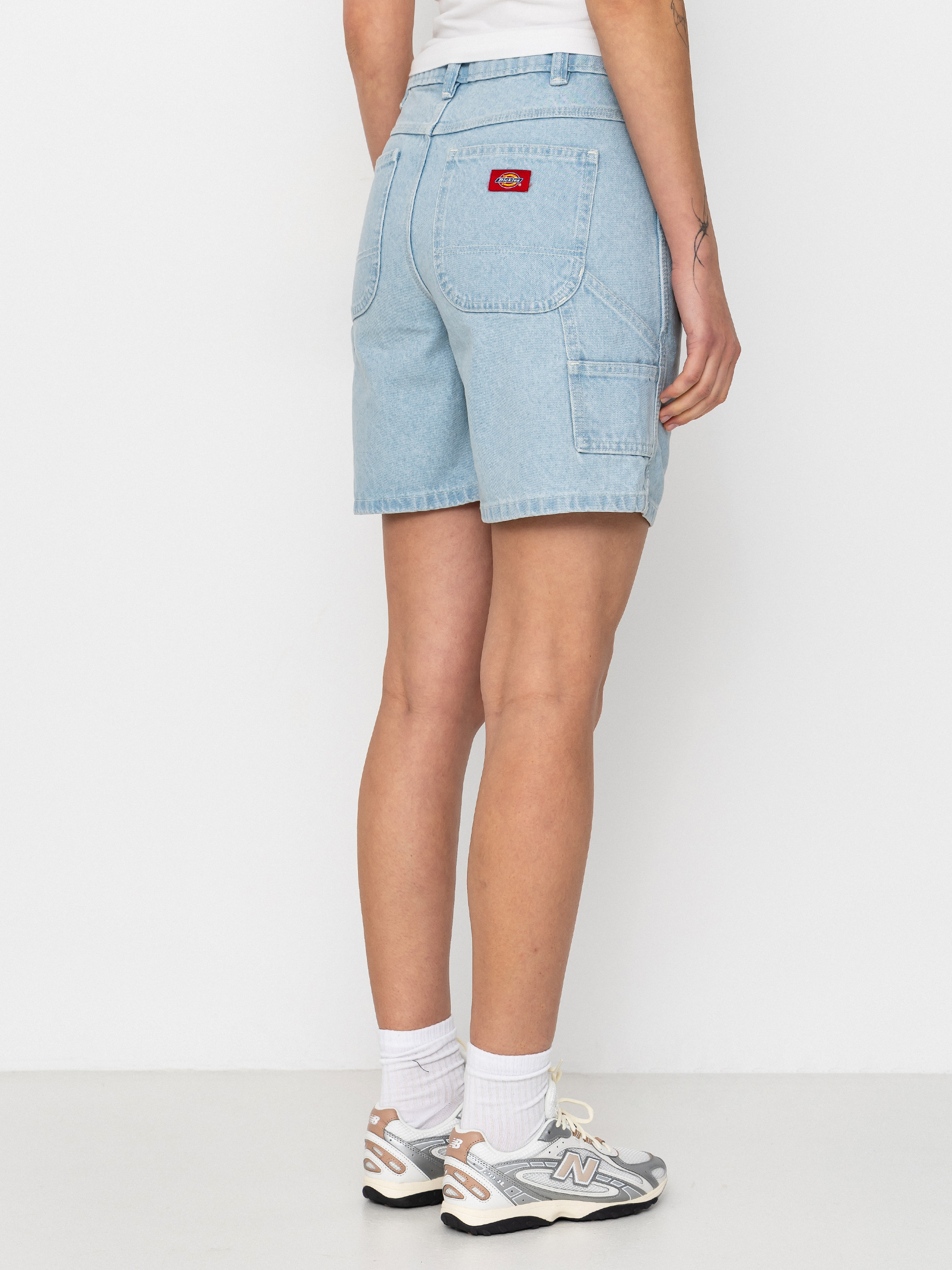 Dickies 993 7 Inch Carpenter Wmn Rövidnadrág (vintage aged blue)
