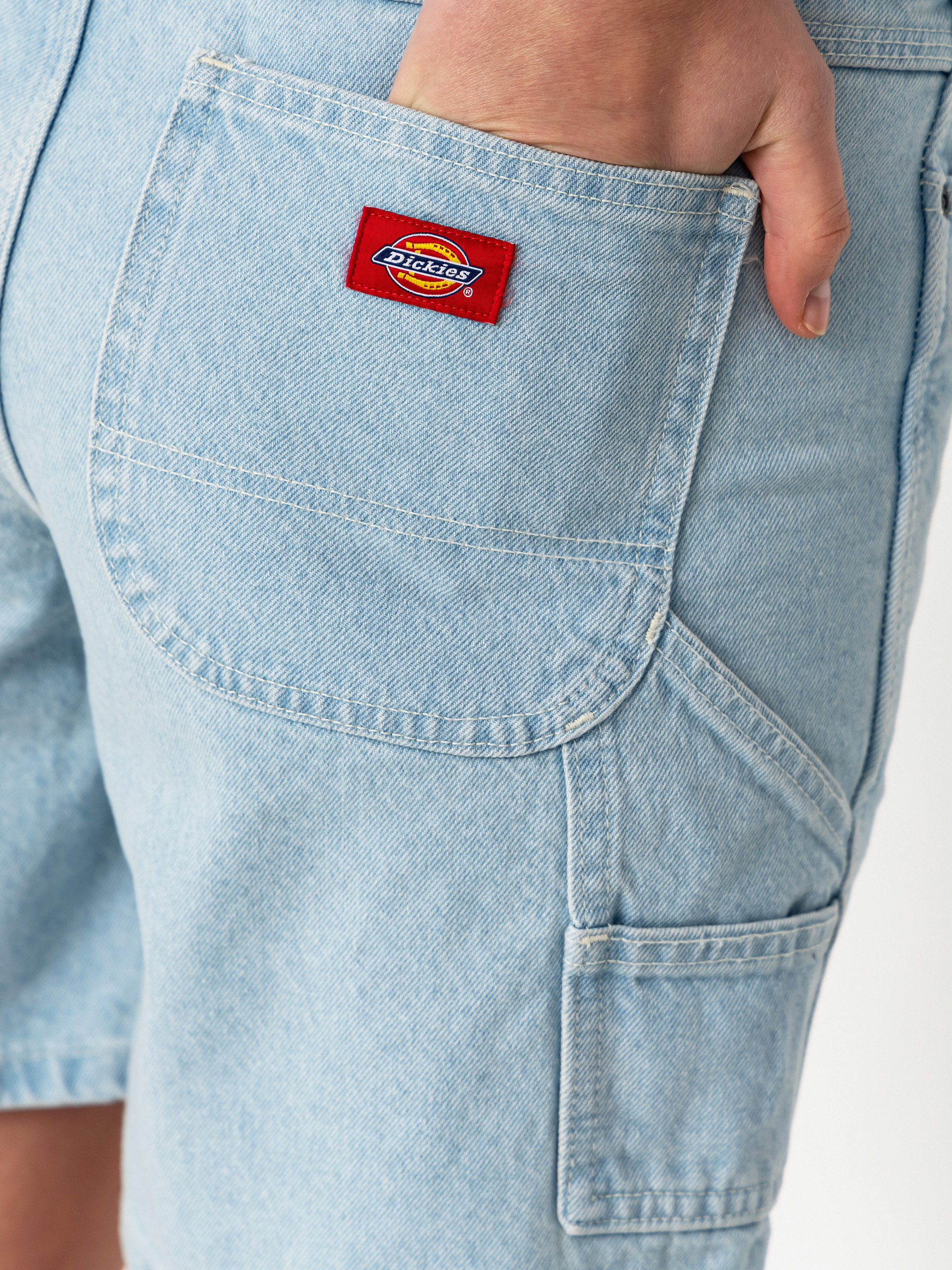 Dickies 993 7 Inch Carpenter Wmn Rövidnadrág (vintage aged blue)