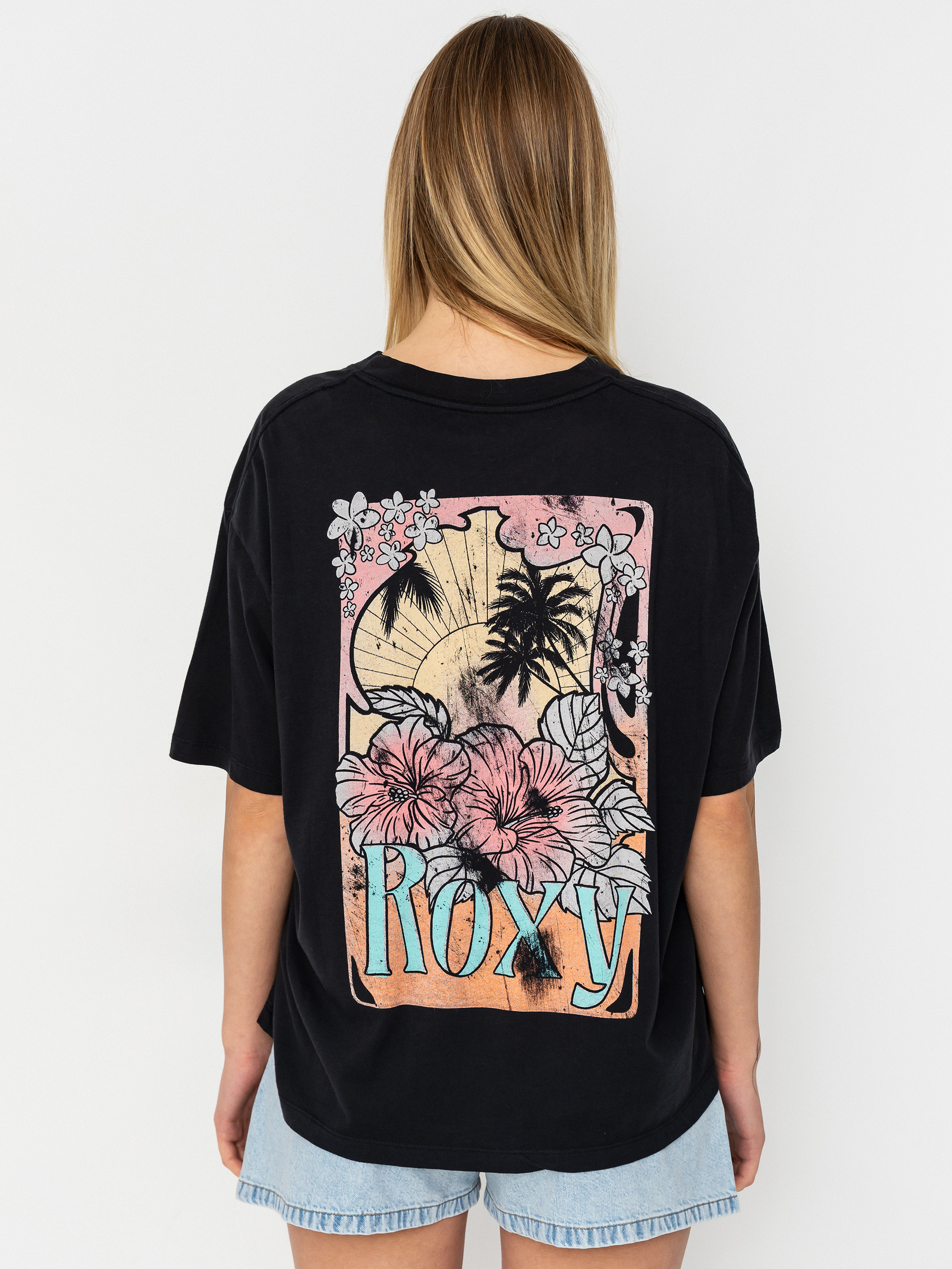 Roxy Talloversize Washed Wmn Póló (anthracite)