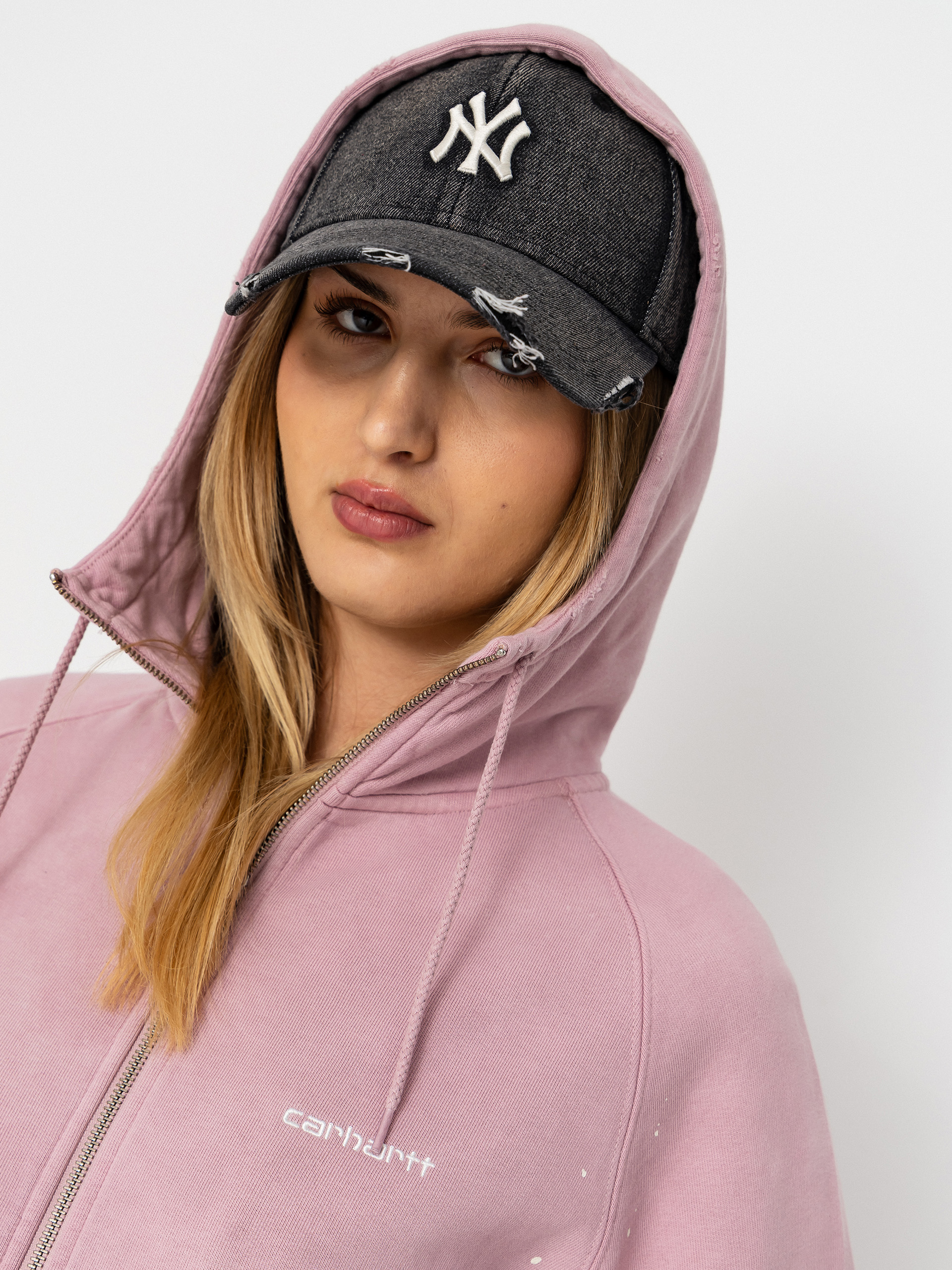 Kapucnis pulóver Carhartt WIP Painter ZHD Wmn (hortensia)