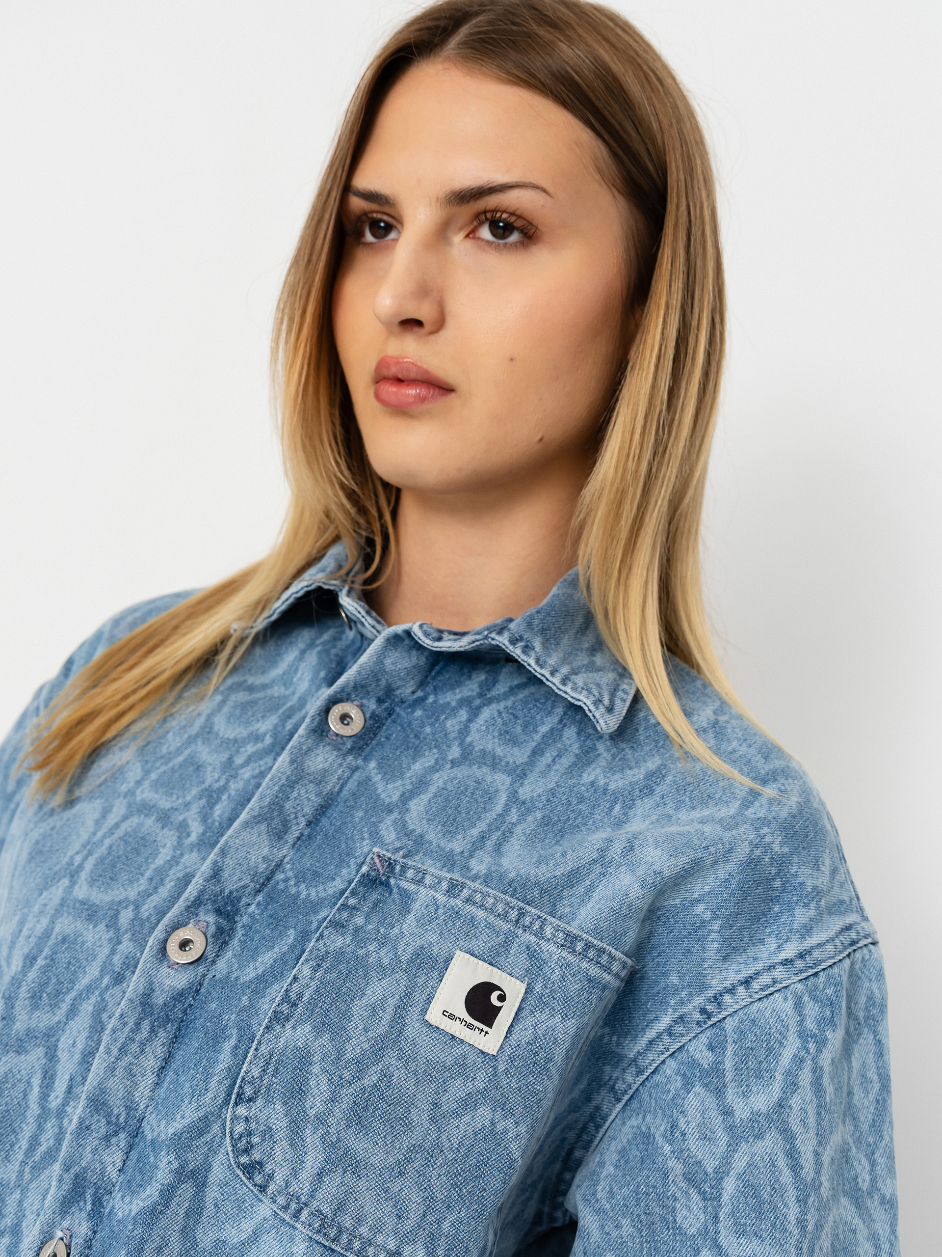 Ing Carhartt WIP Snake Lovilia Wmn (snake camo blue)