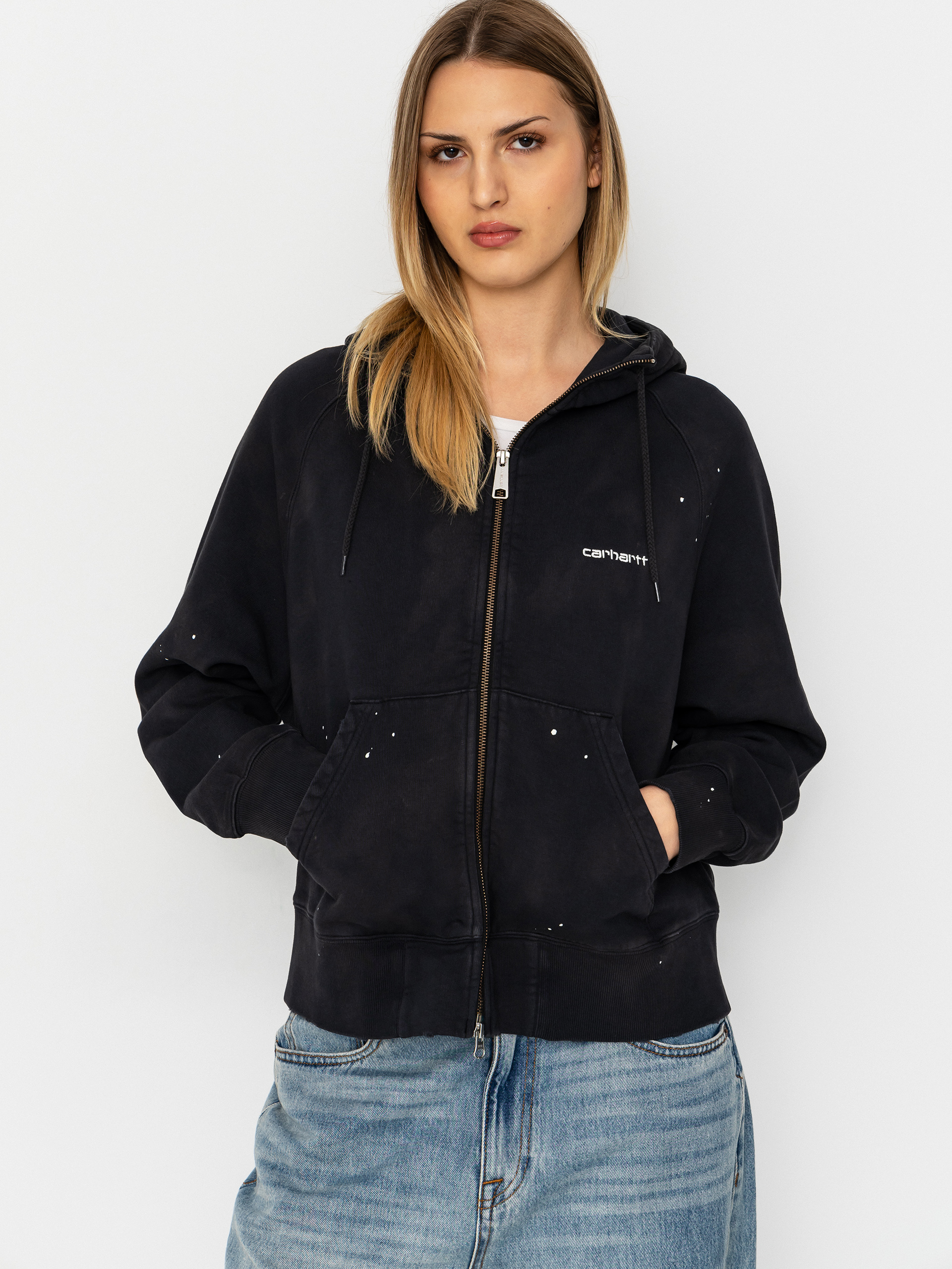 Kapucnis pulóver Carhartt WIP Painter ZHD Wmn (black)