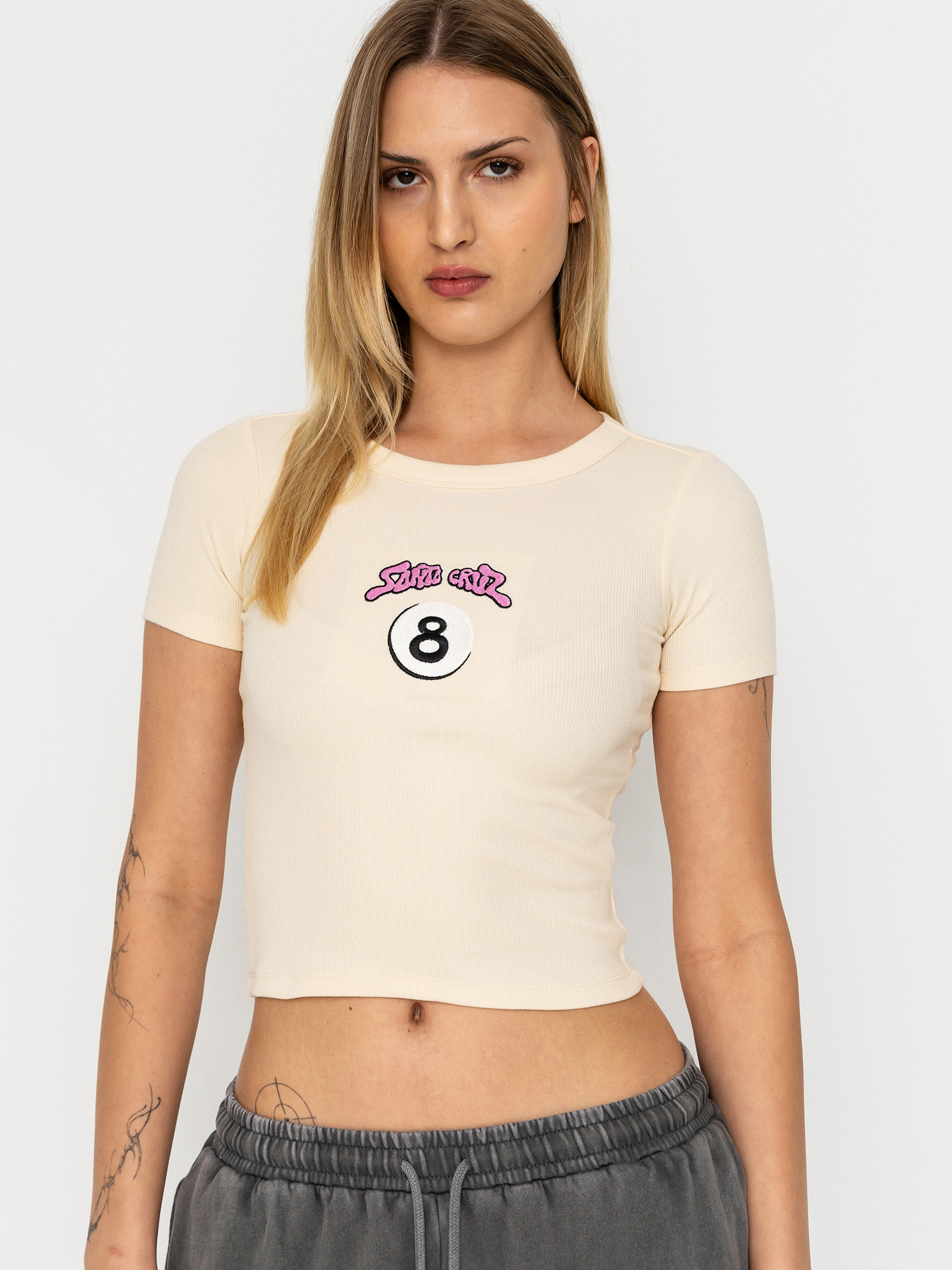 Santa Cruz Winkowski Ocho Front Póló Wmn (chalk)