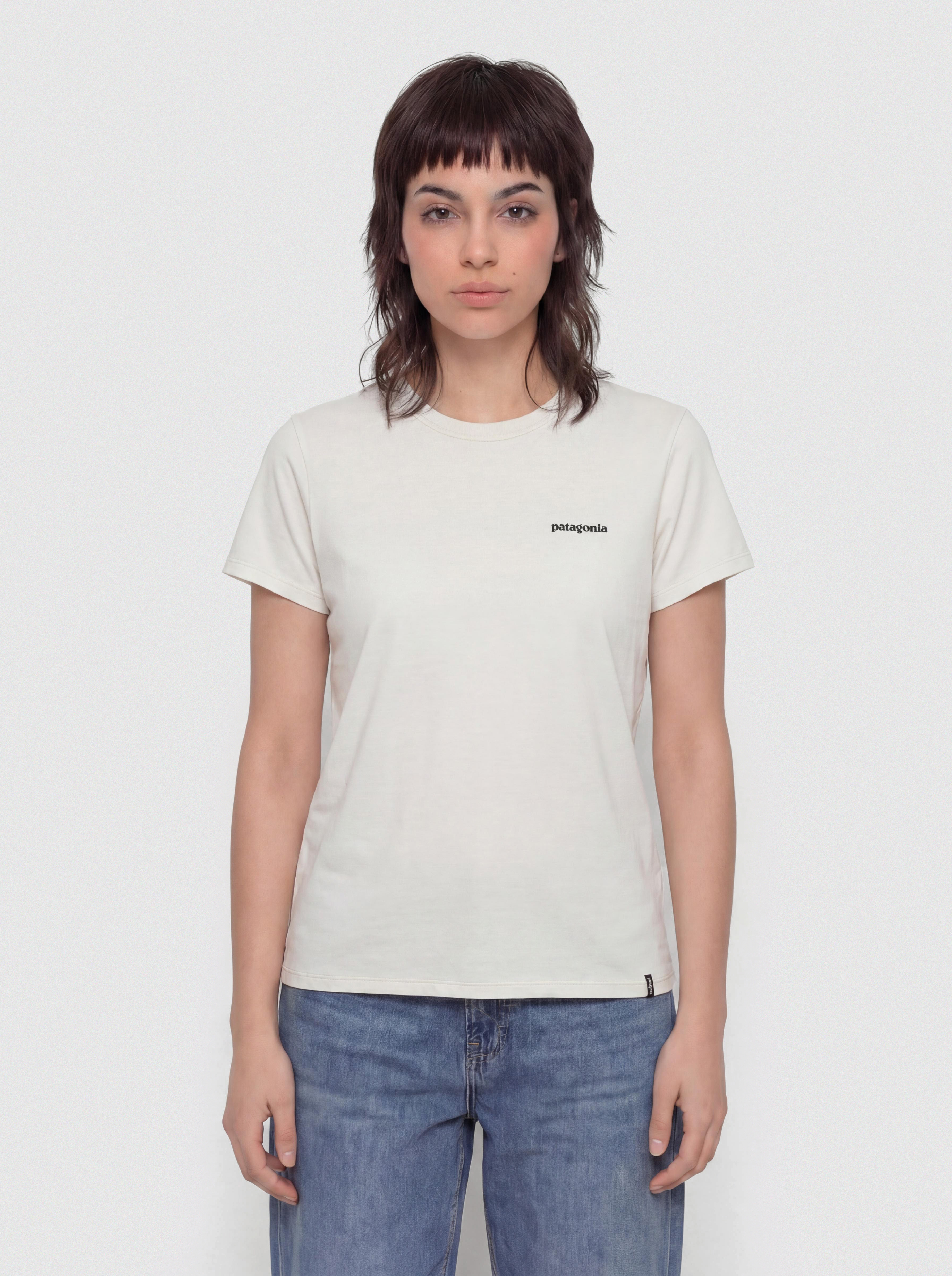 Póló Patagonia Capilene Cool Boardshort Logo Wmn (dyno white)
