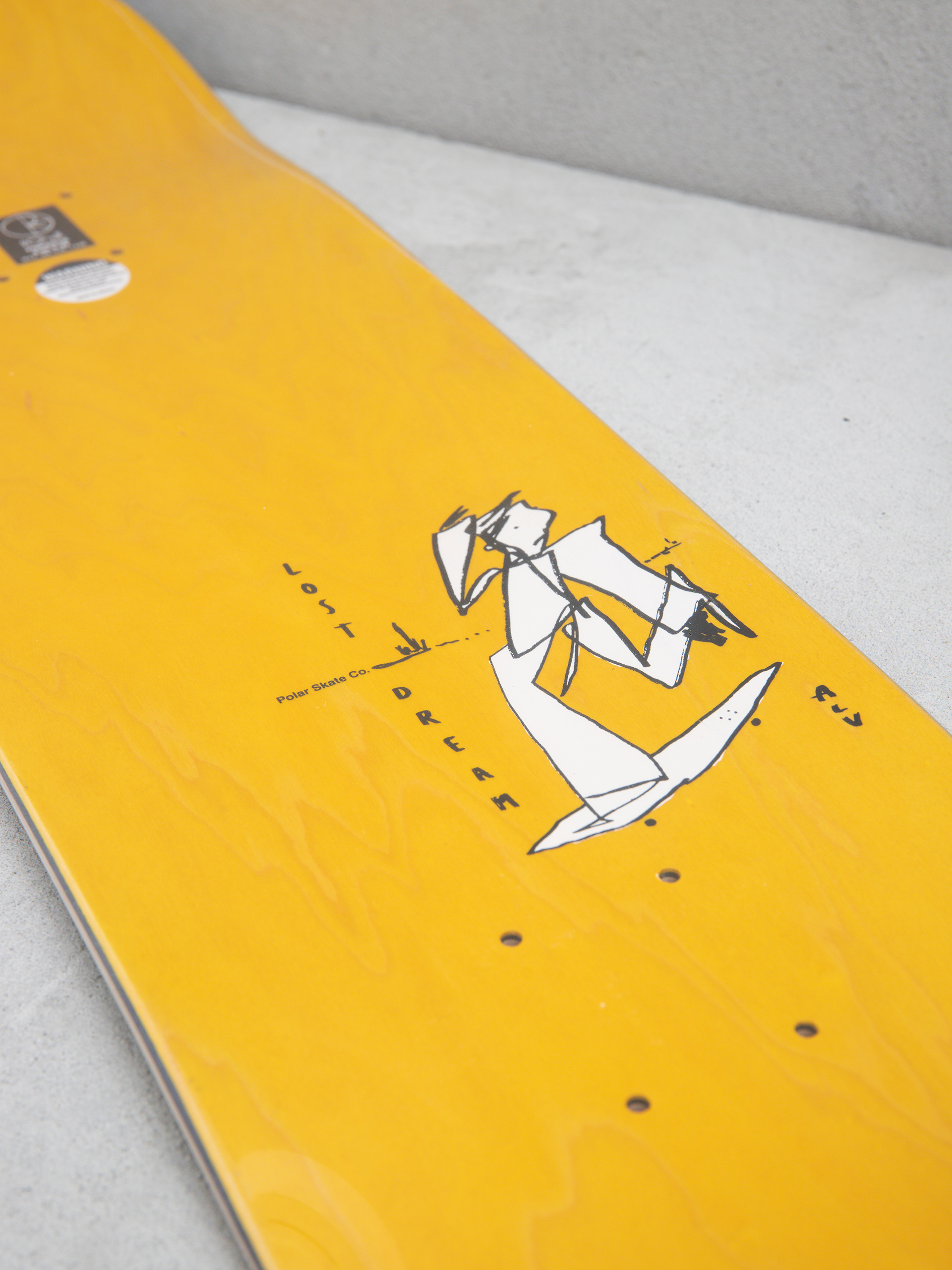 Gördeszka lap Polar Skate Team Alv Soul Portrait (grey)