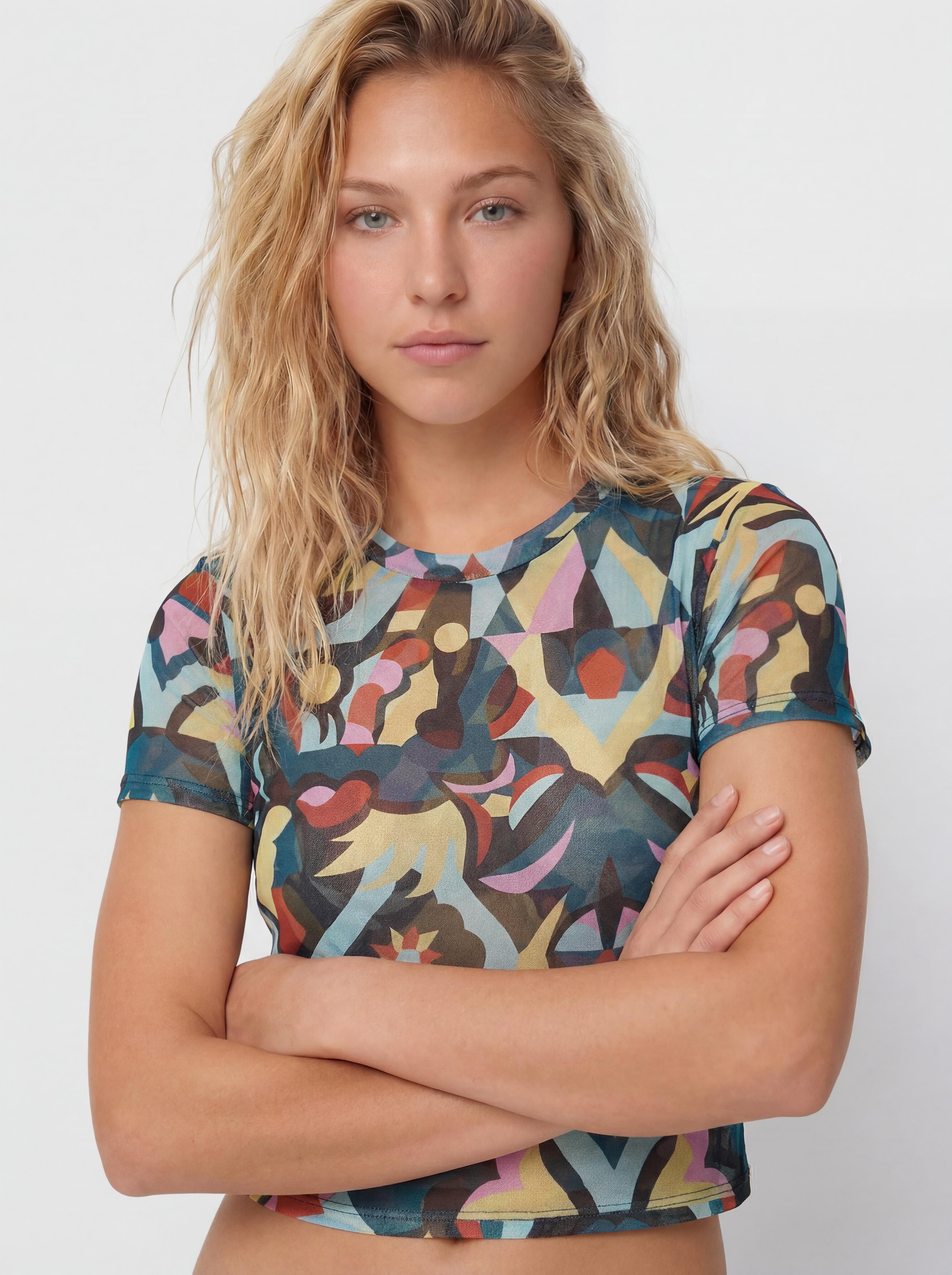 Volcom Fa Bruno Lucas Knit Mesh Wmn Póló (multi)