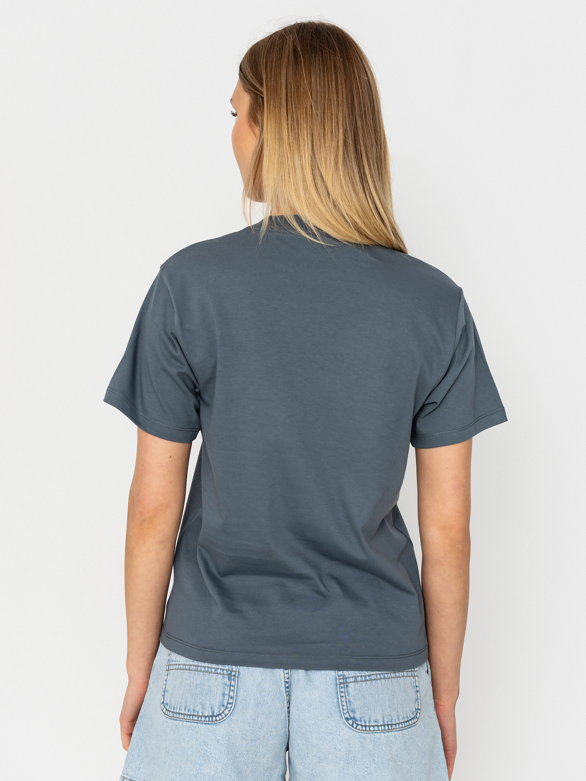 Póló Carhartt WIP Pocket Heart Wmn (cozy blue/red)