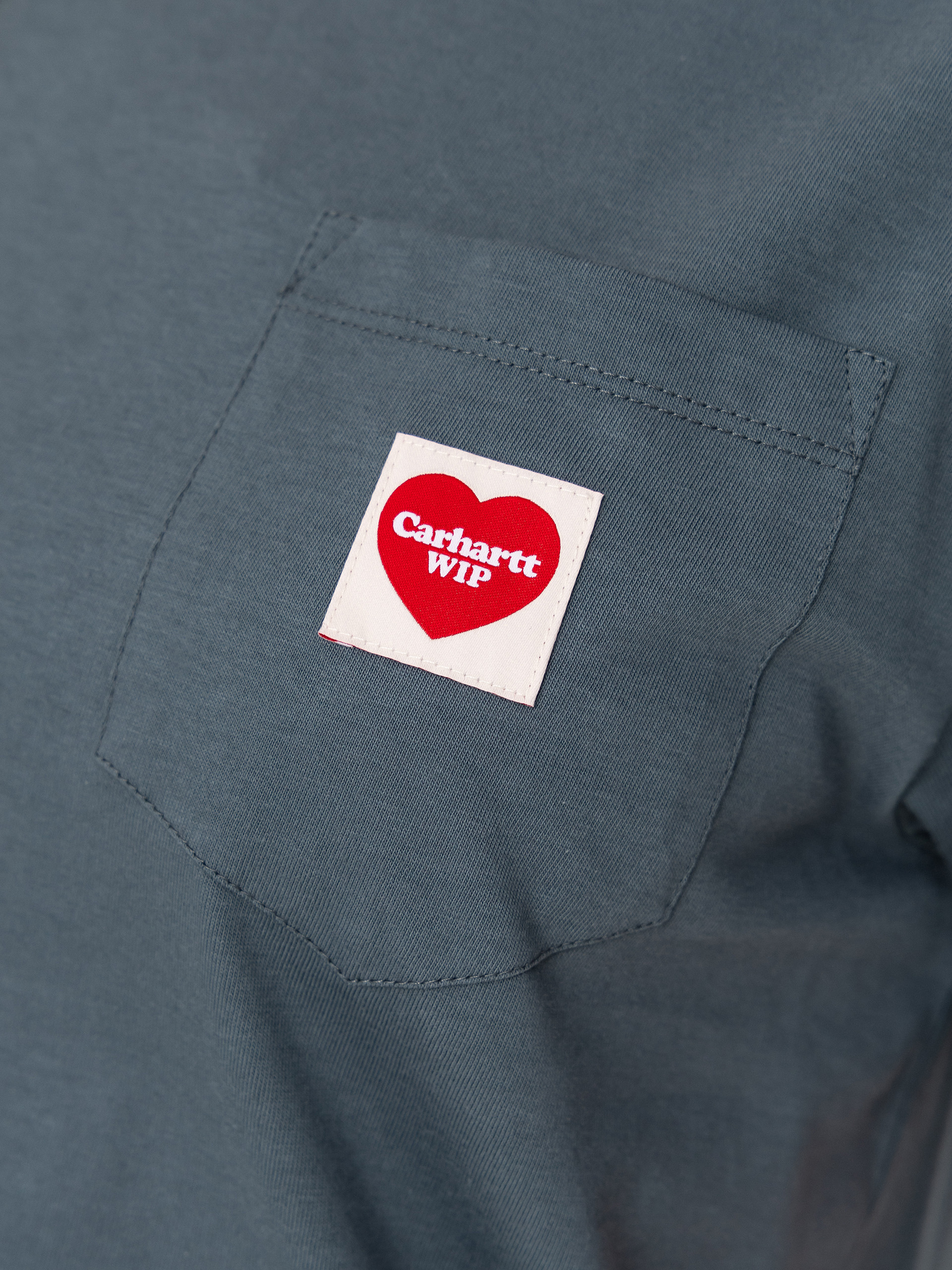 Póló Carhartt WIP Pocket Heart Wmn (cozy blue/red)
