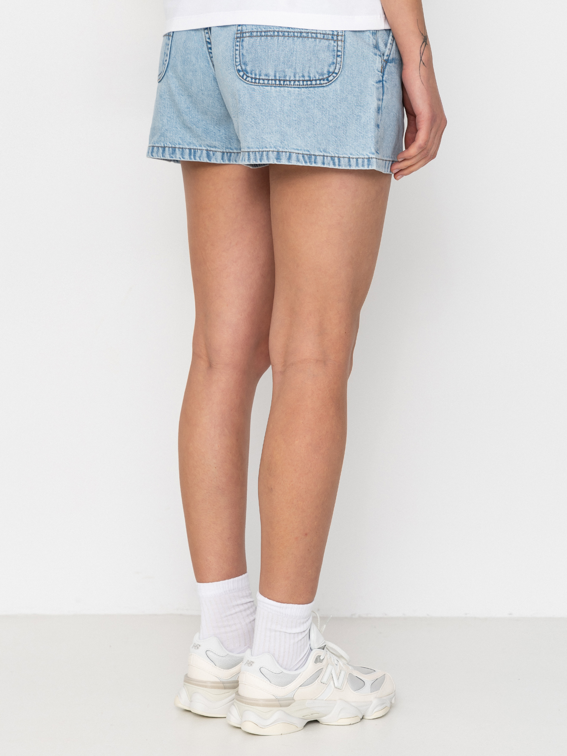 Rövidnadrág Carhartt WIP Lova Wmn (blue stone bleached)