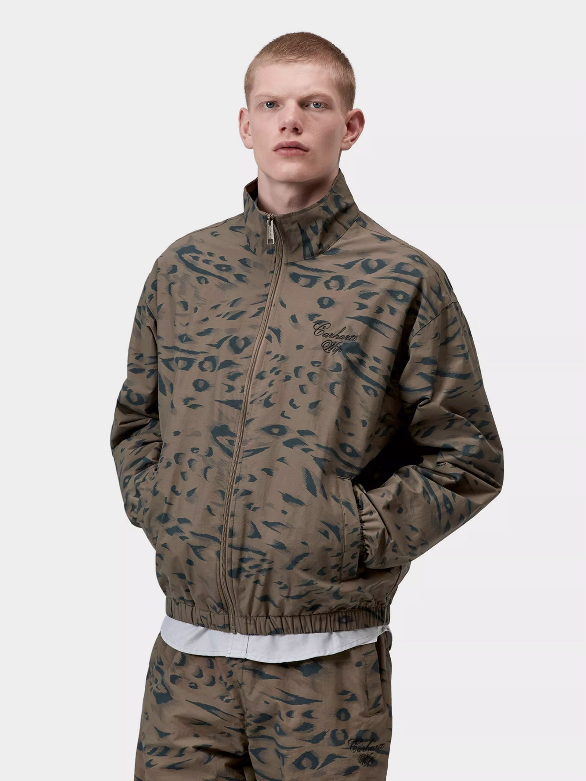Dzseki Carhartt WIP Travon (duck feather print cypress/black)