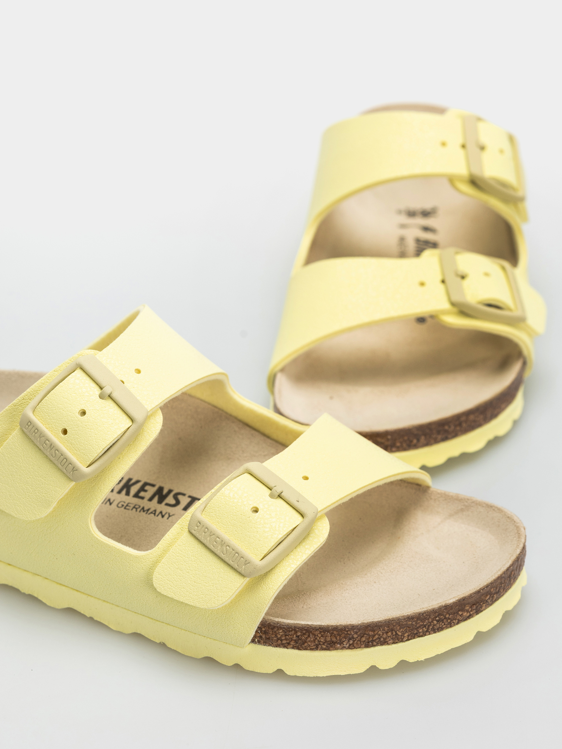 Birkenstock Arizona Birko Flor Nubuk Narrow Flip-flop papucsok (popcorn)