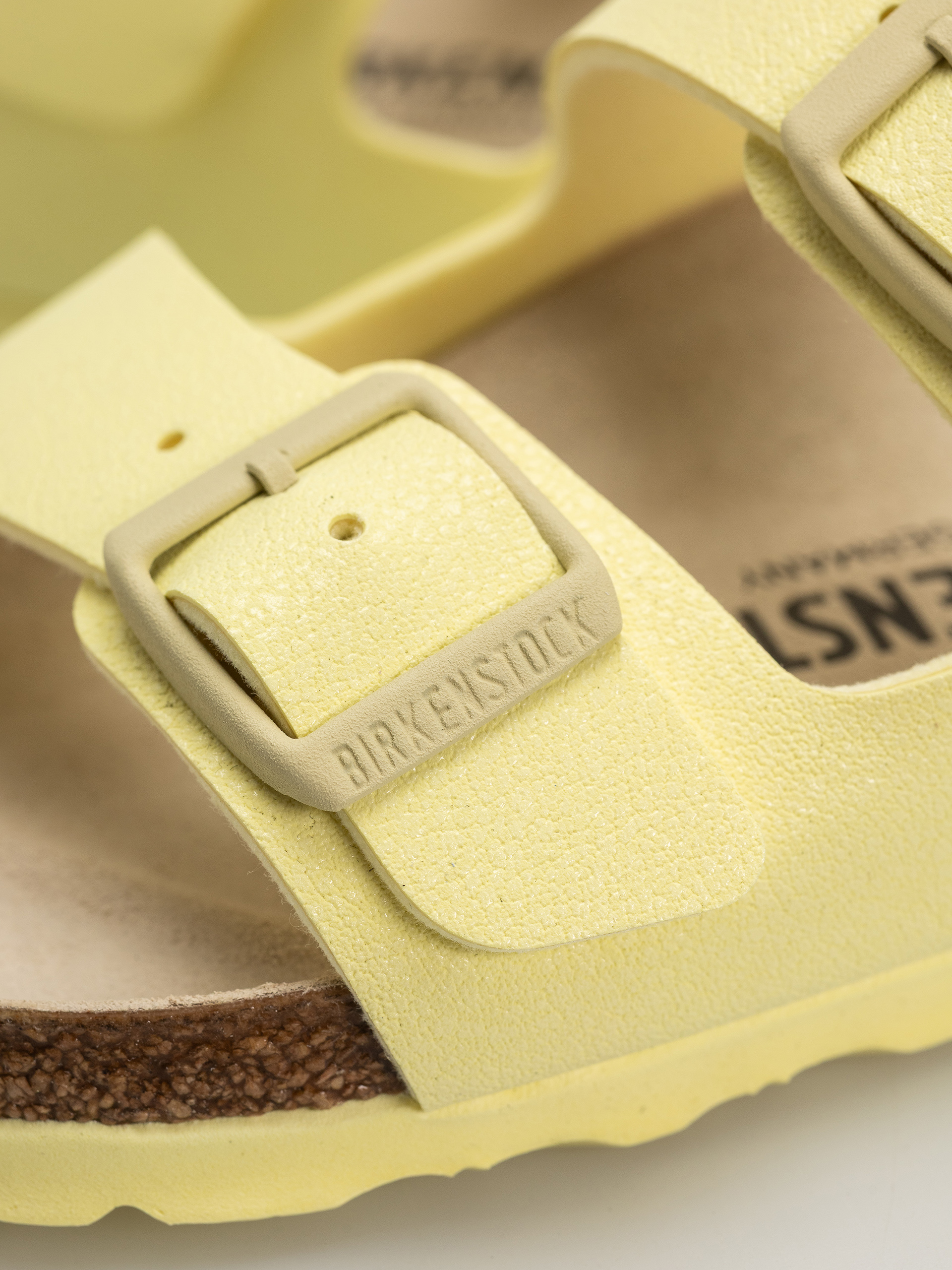Birkenstock Arizona Birko Flor Nubuk Narrow Flip-flop papucsok (popcorn)