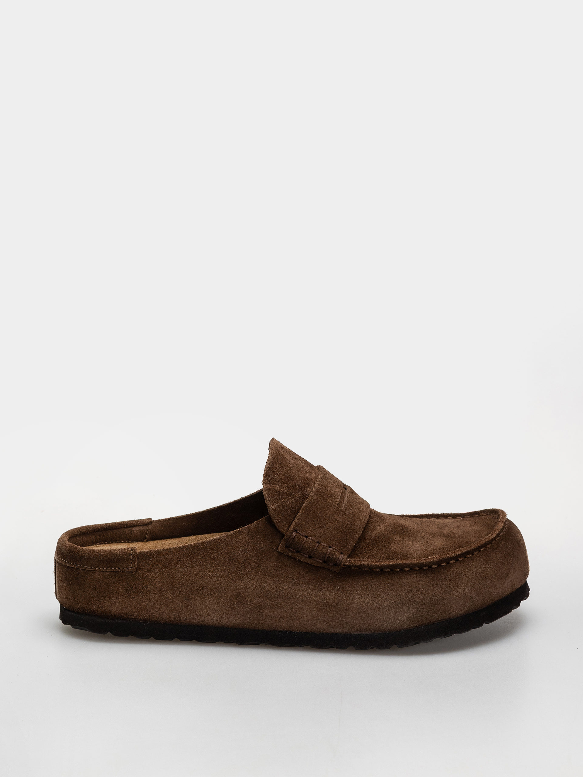 Birkenstock Naples Wrapped Suede Leather Regular Flip-flop papucsok (carafe)