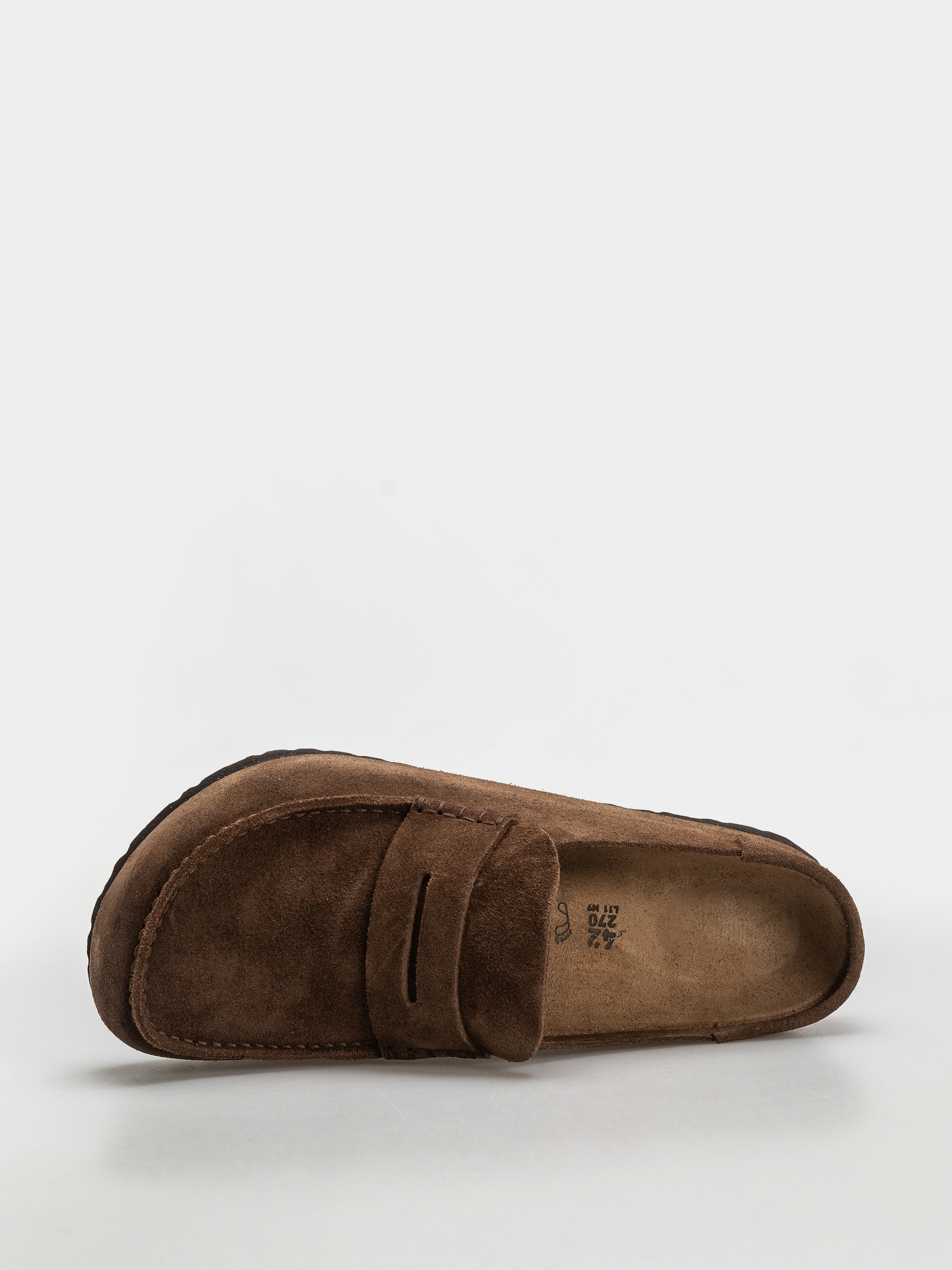 Birkenstock Naples Wrapped Suede Leather Regular Flip-flop papucsok (carafe)