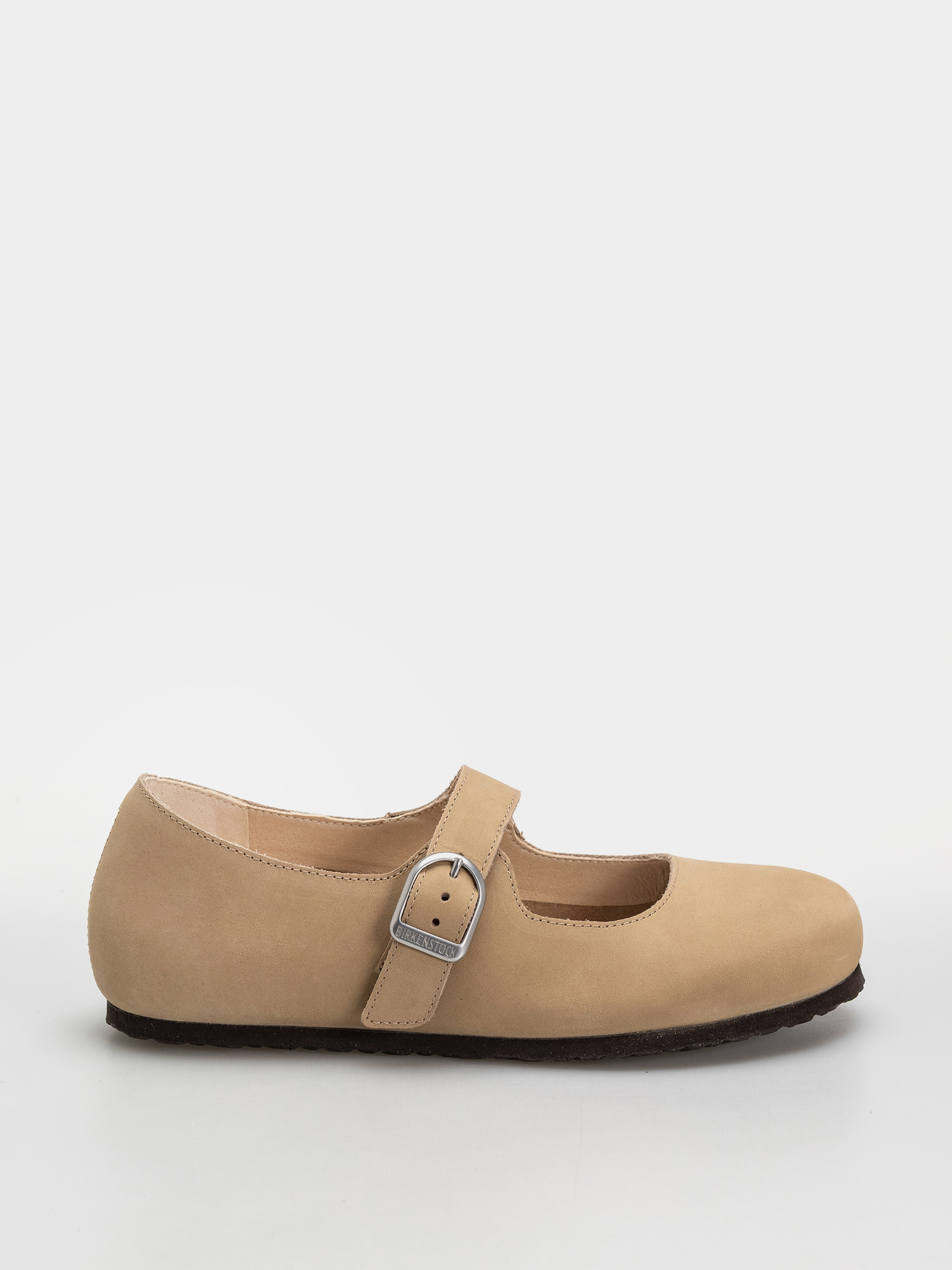 Birkenstock Santa Clarita Nubuck Leather Narrow Wmn Flip-flop papucsok (sandcastle)