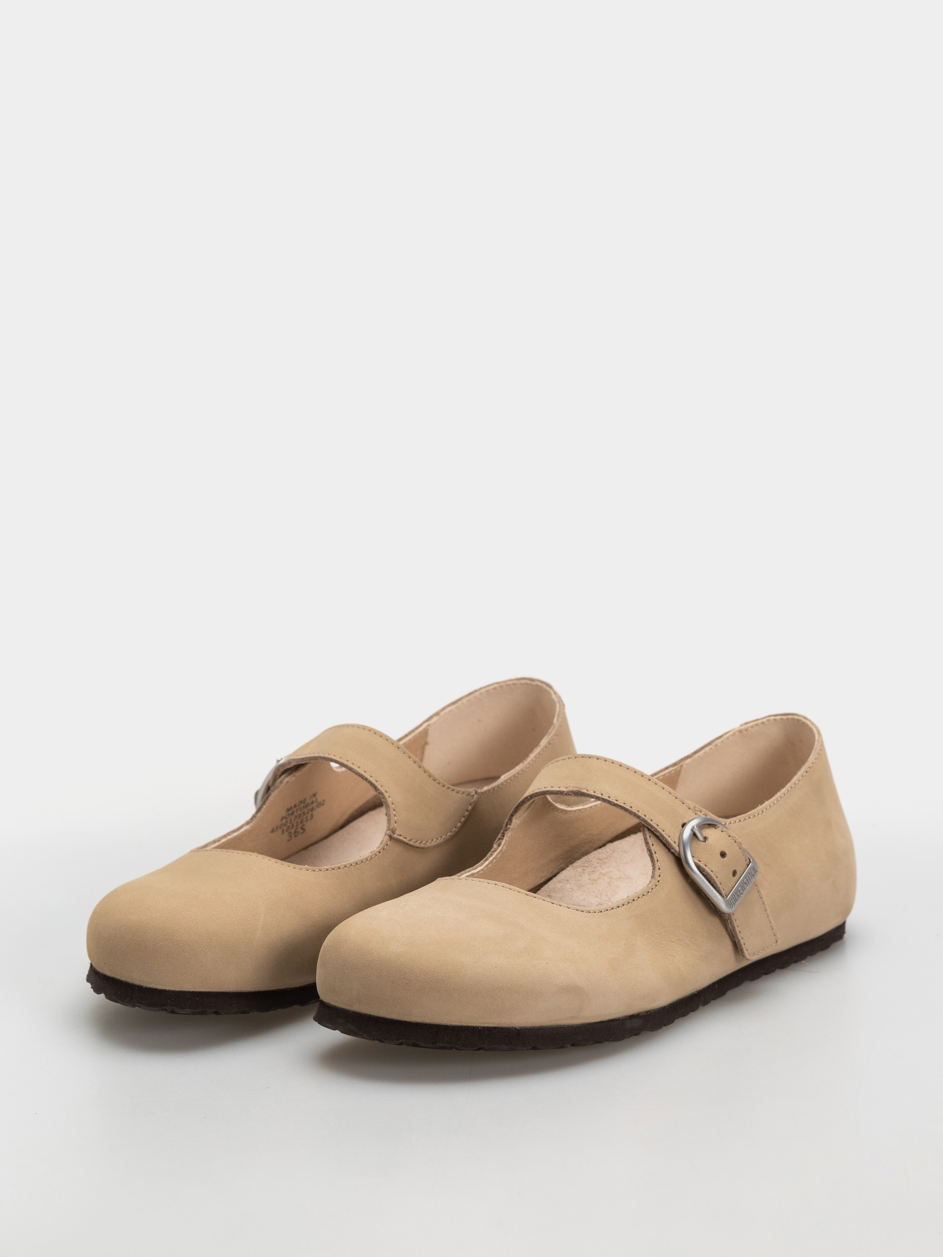 Birkenstock Santa Clarita Nubuck Leather Narrow Wmn Flip-flop papucsok (sandcastle)