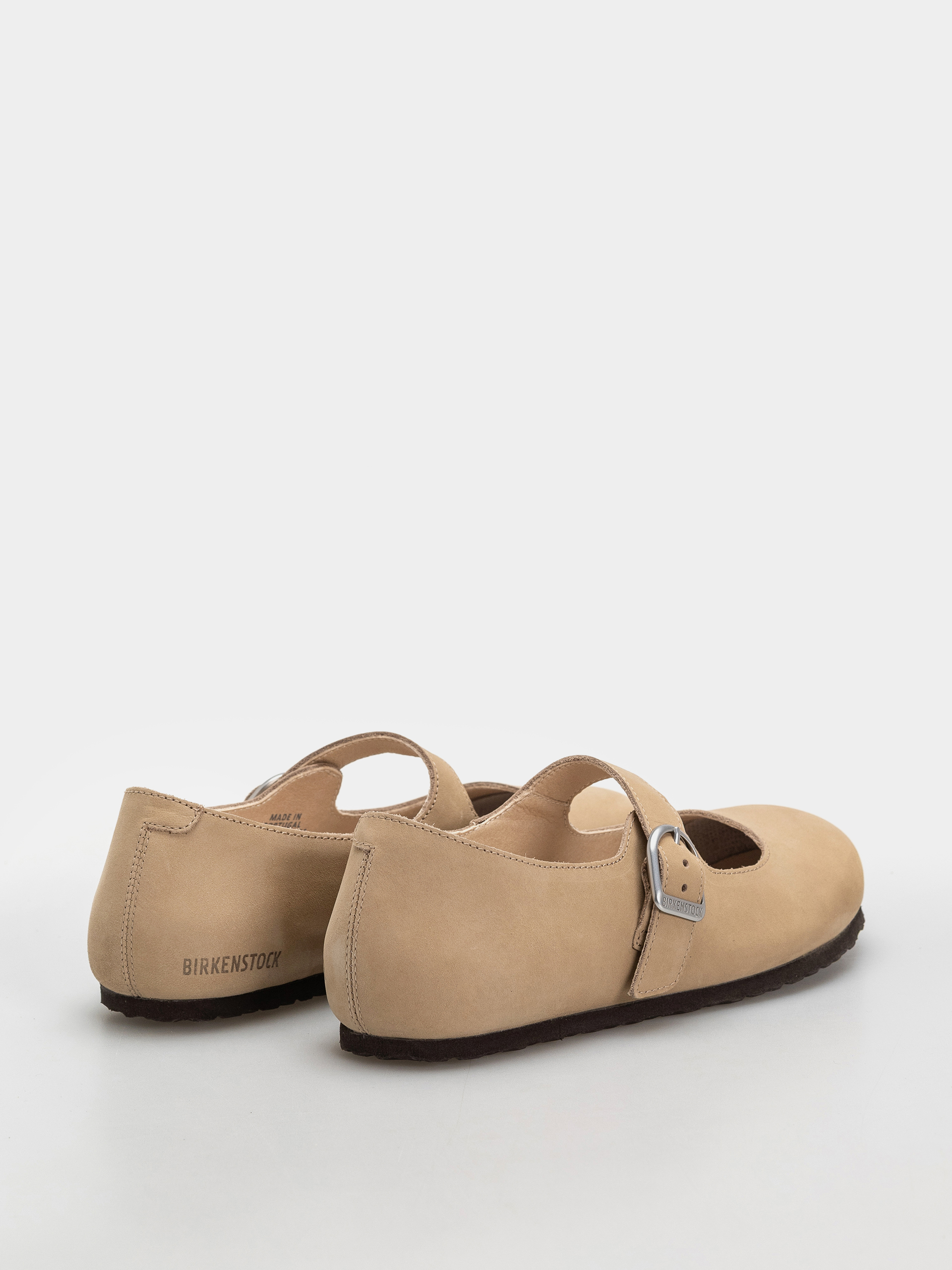 Birkenstock Santa Clarita Nubuck Leather Narrow Wmn Flip-flop papucsok (sandcastle)