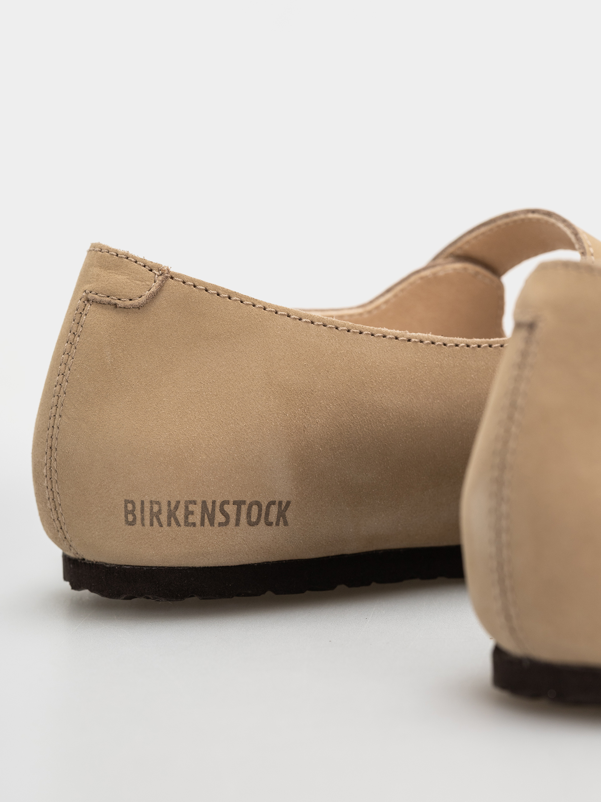 Birkenstock Santa Clarita Nubuck Leather Narrow Wmn Flip-flop papucsok (sandcastle)
