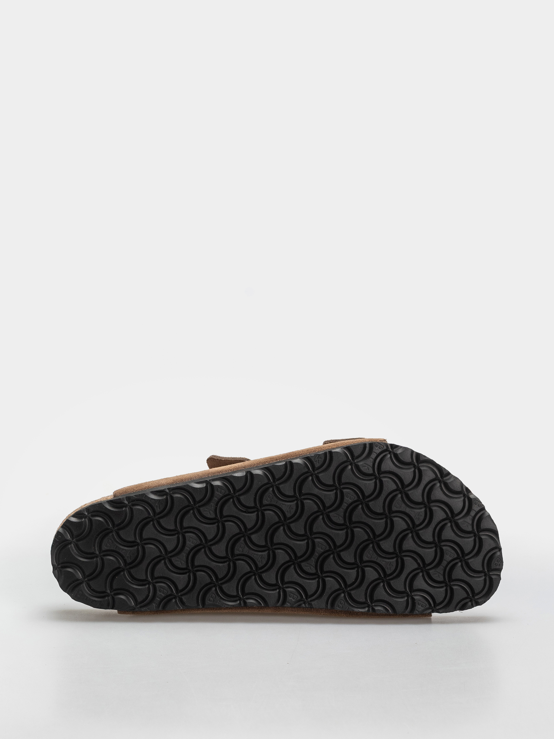 Birkenstock Arizona Suede Leather Regular Flip-flop papucsok (dark tea)